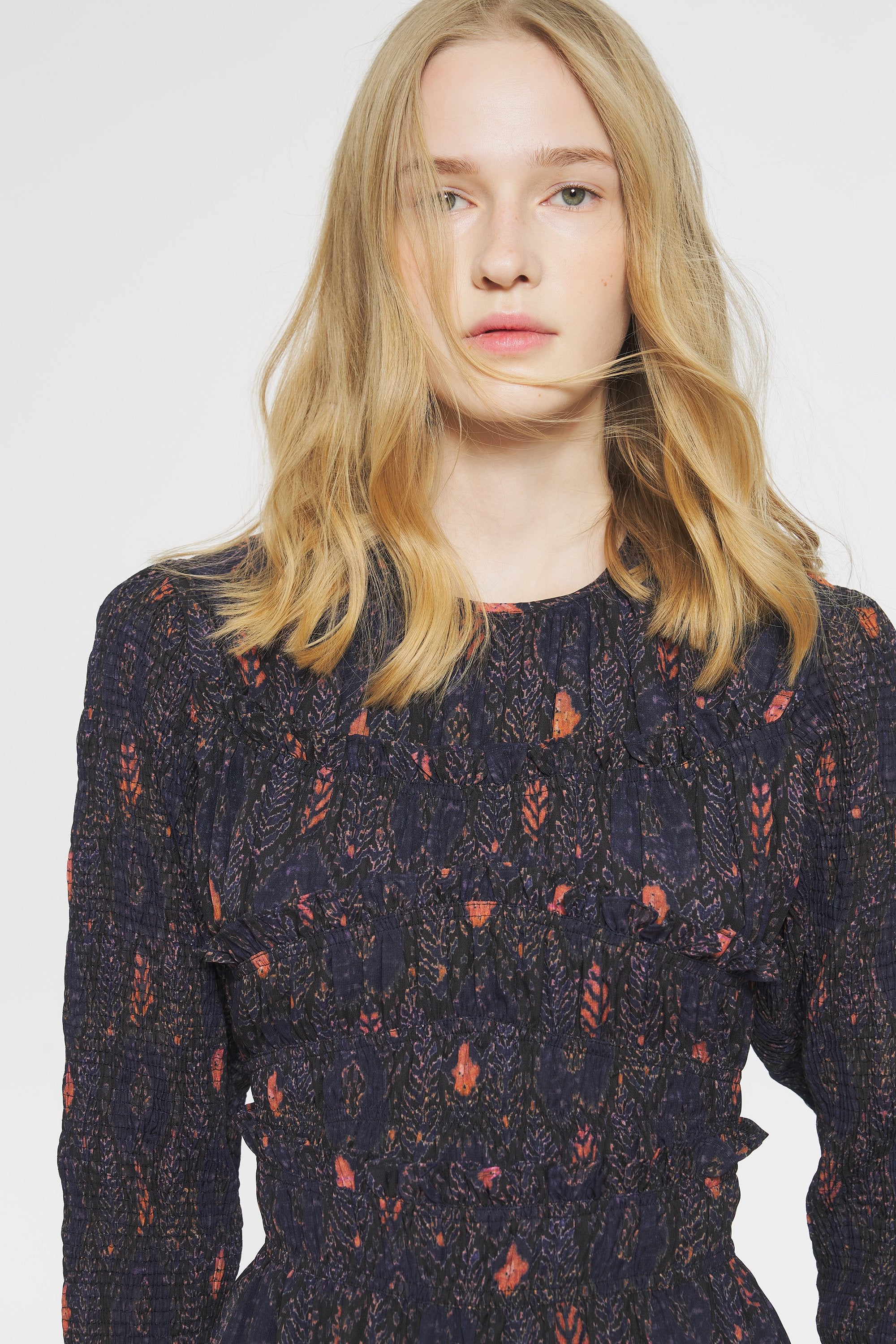 Mani Print mini dress