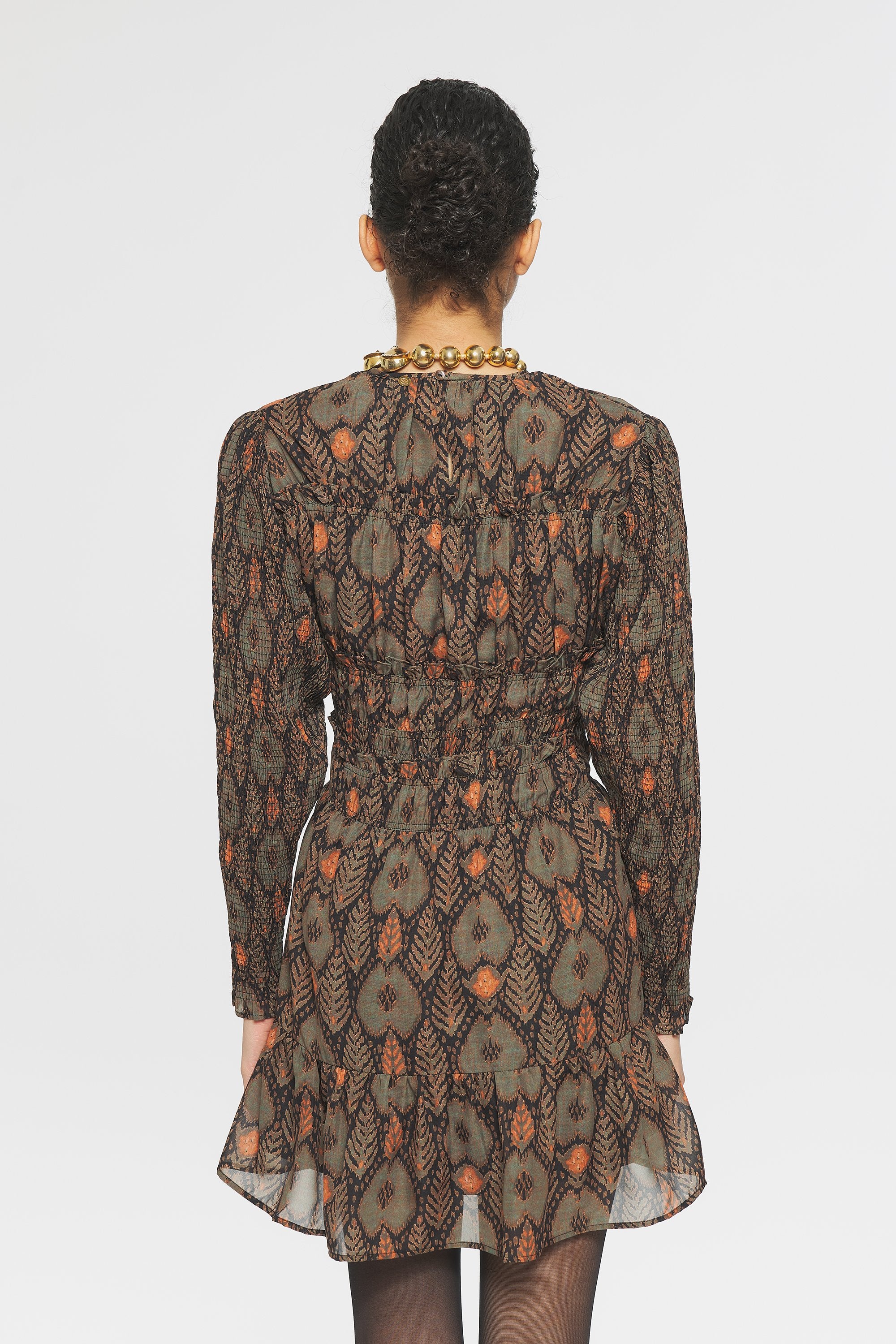 Mani Print mini dress