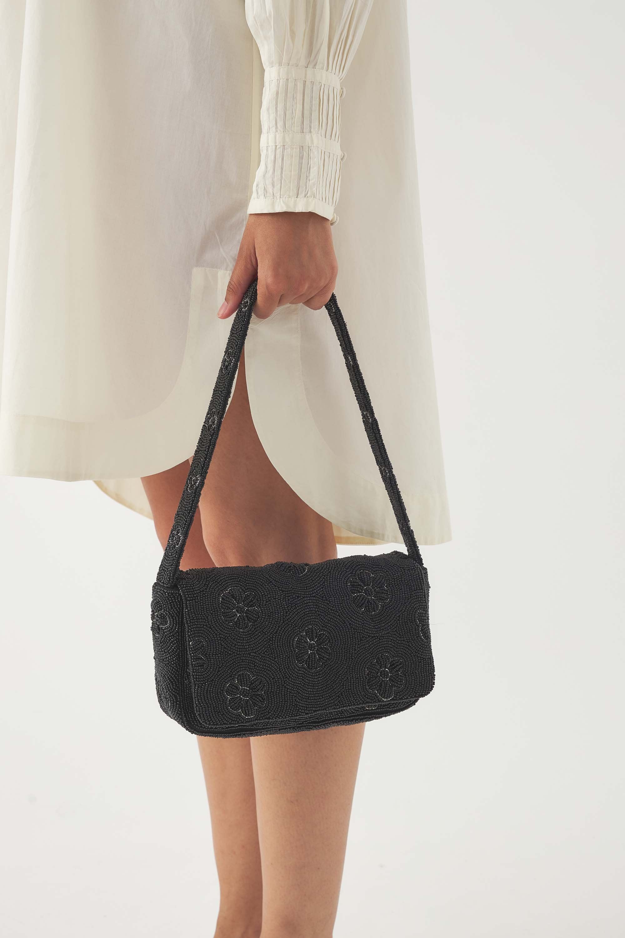Bestickte Baguette-Tasche Marguerite