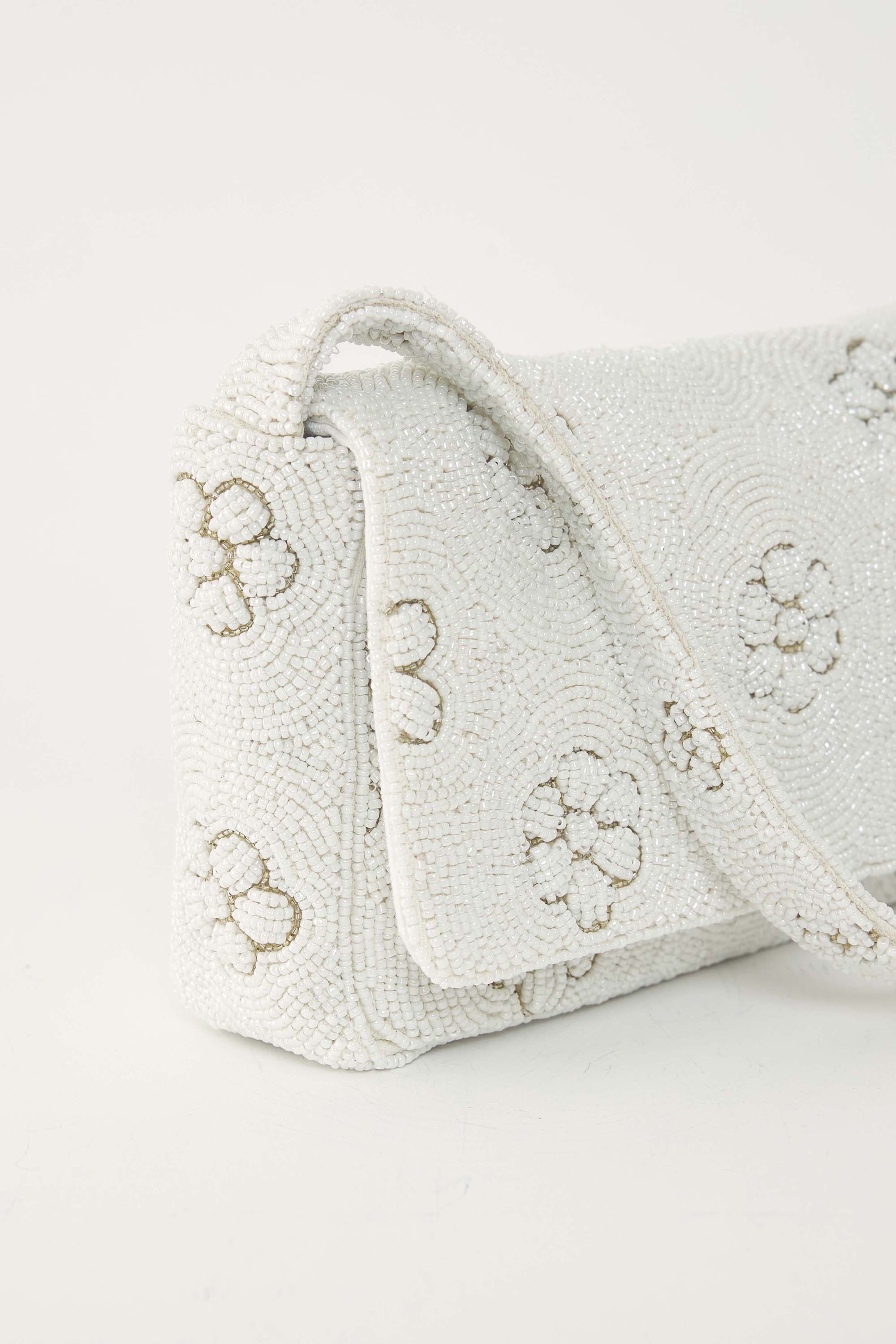 Sac porté épaule brodé Marguerite
