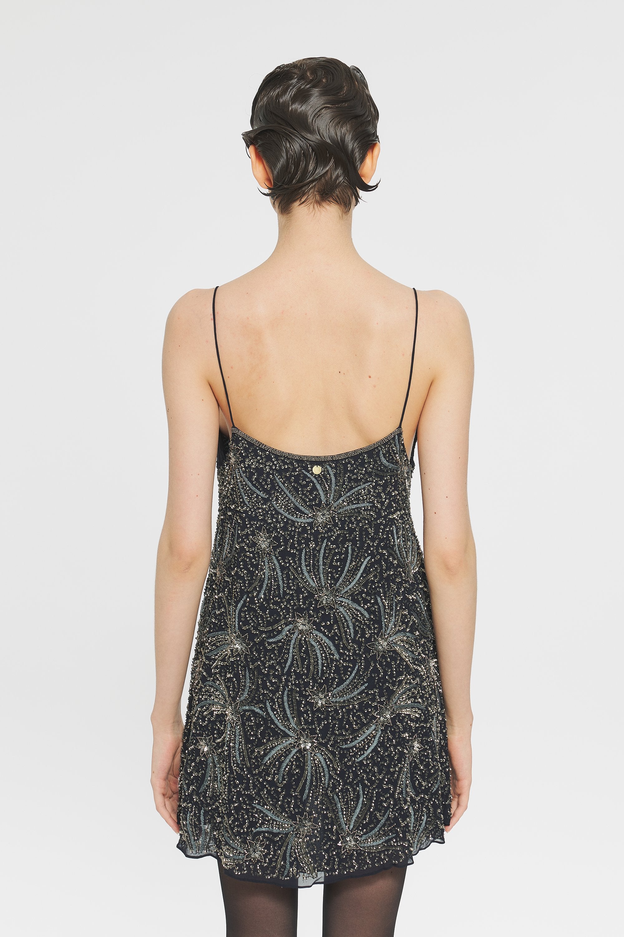 Robe courte à sequins Matari