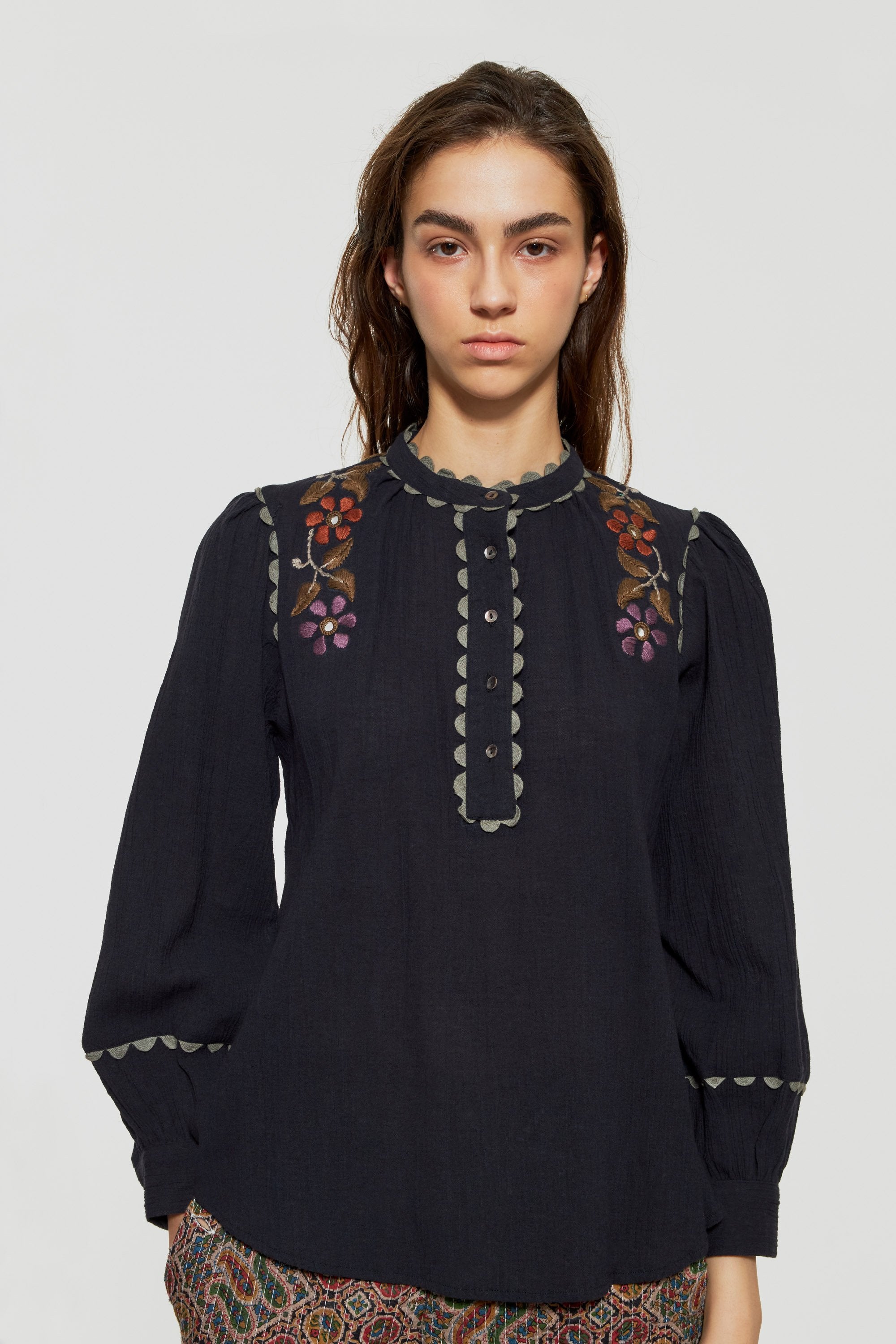 Bestickte Bluse Mathilda