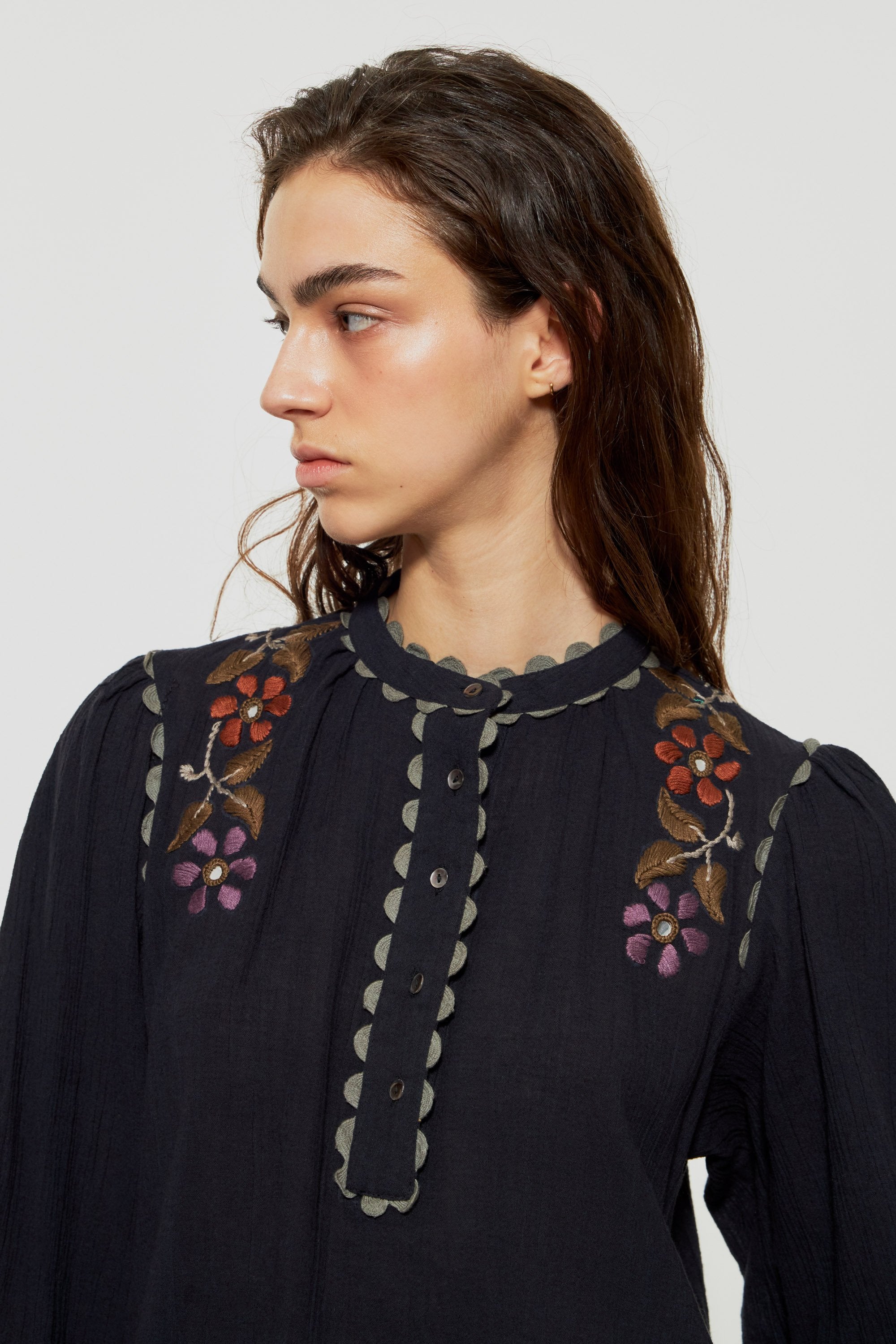 Bestickte Bluse Mathilda