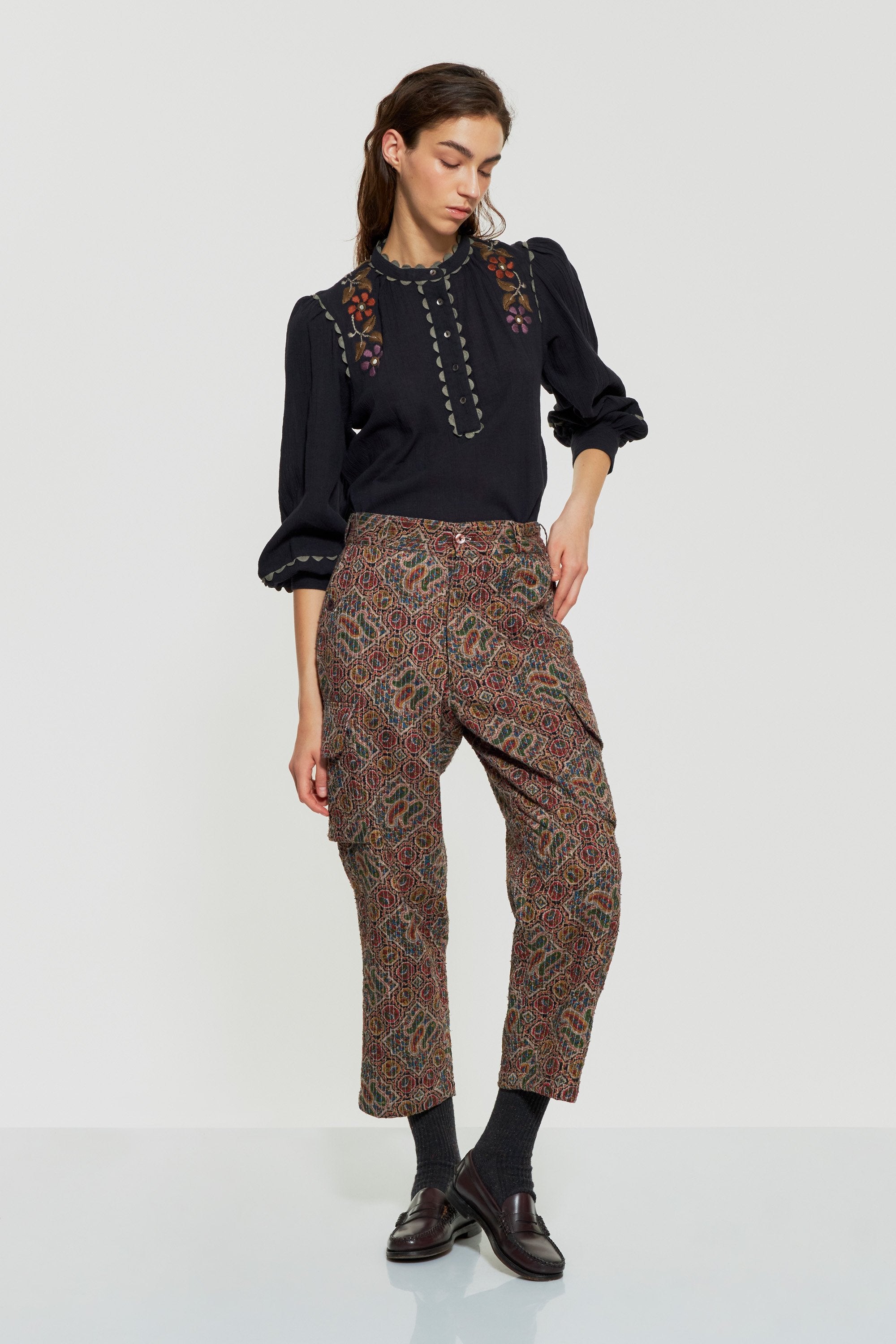 Bestickte Bluse Mathilda