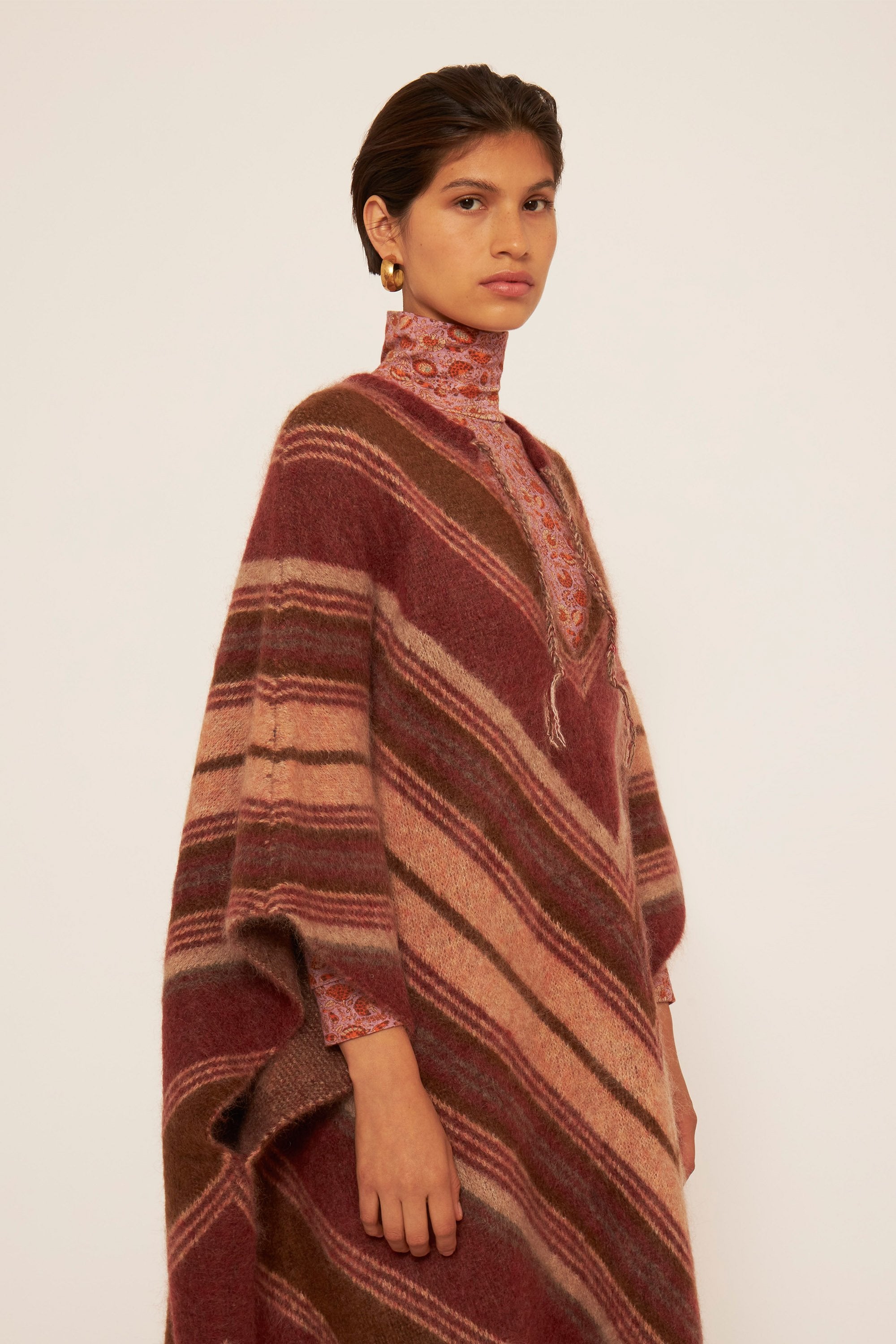 Poncho aus Mohairwolle Maya