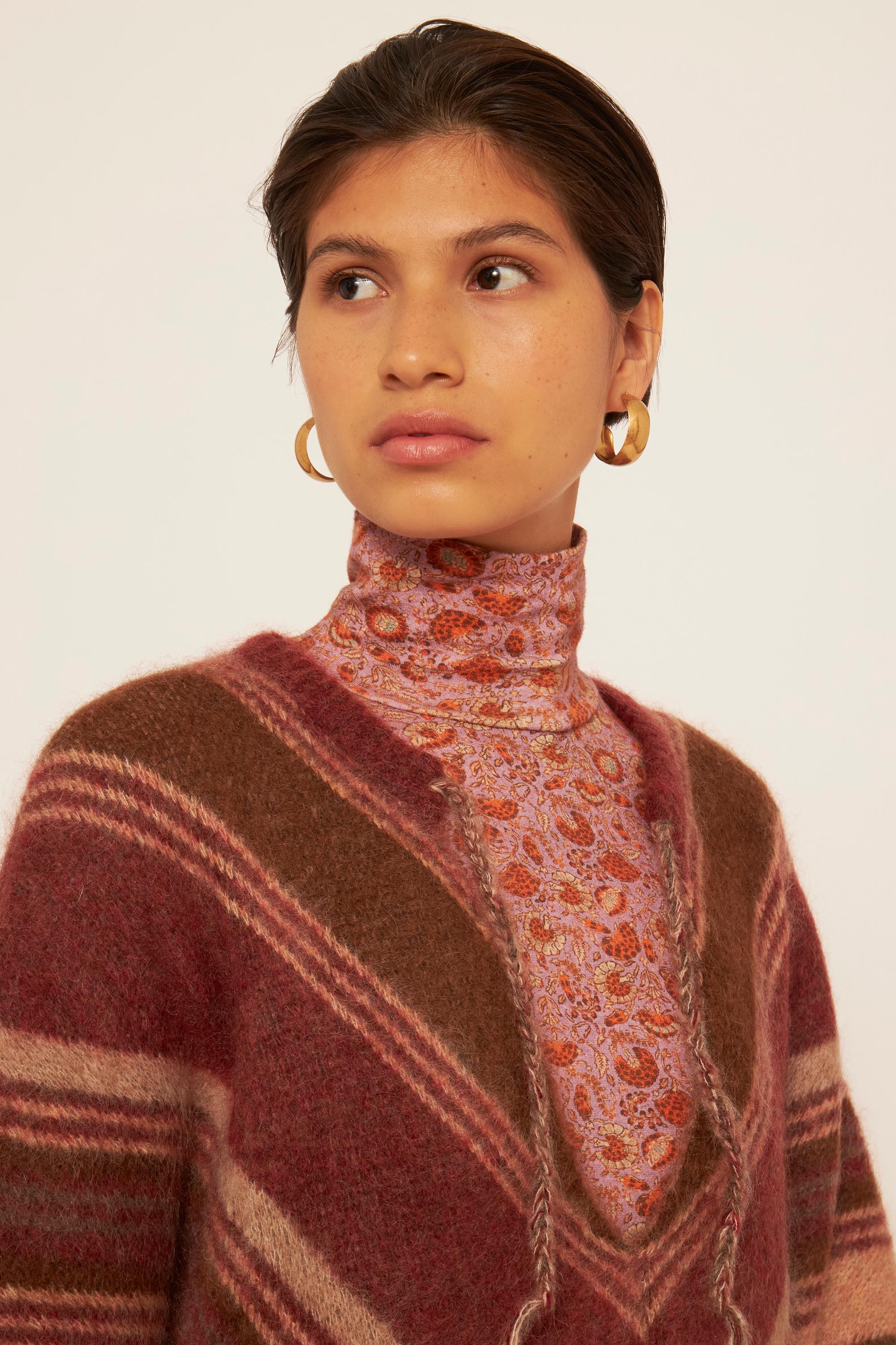 Poncho aus Mohairwolle Maya