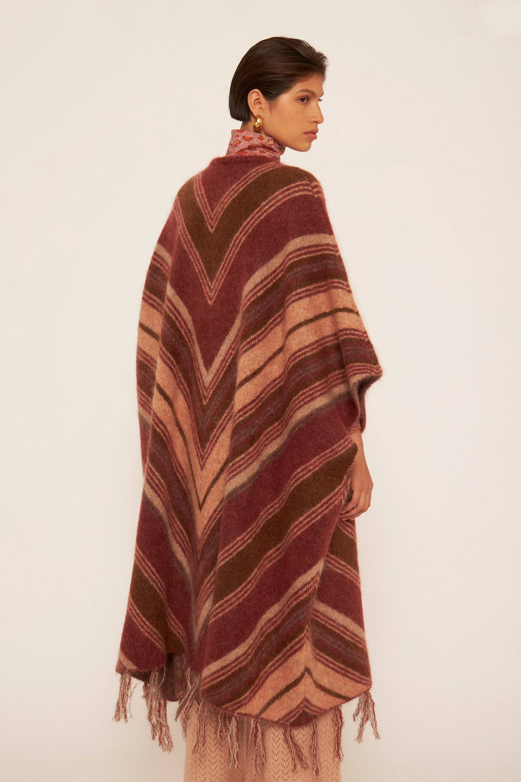 Poncho aus Mohairwolle Maya