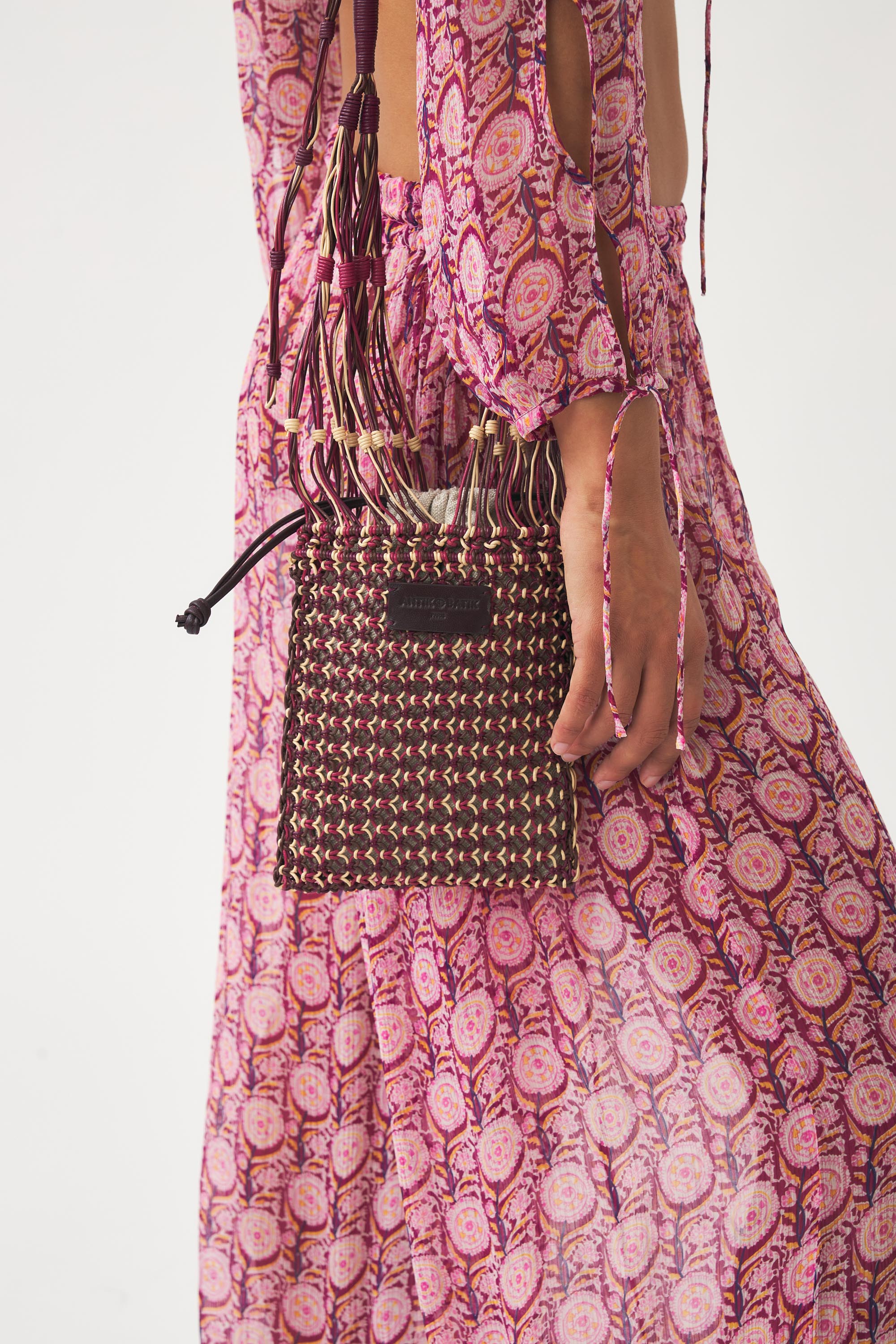 Hand-braided leather bag Meryl