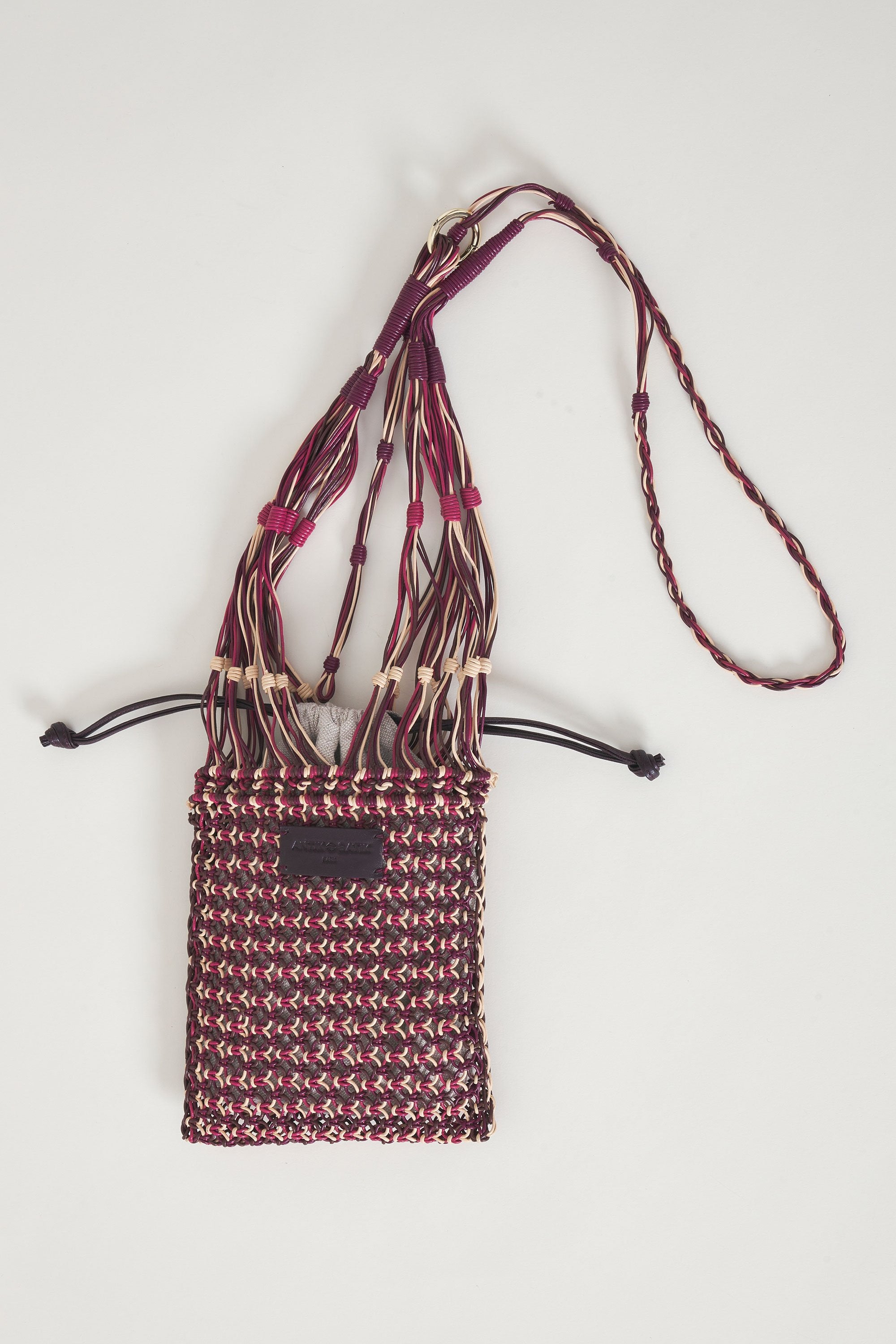 Hand-braided leather bag Meryl