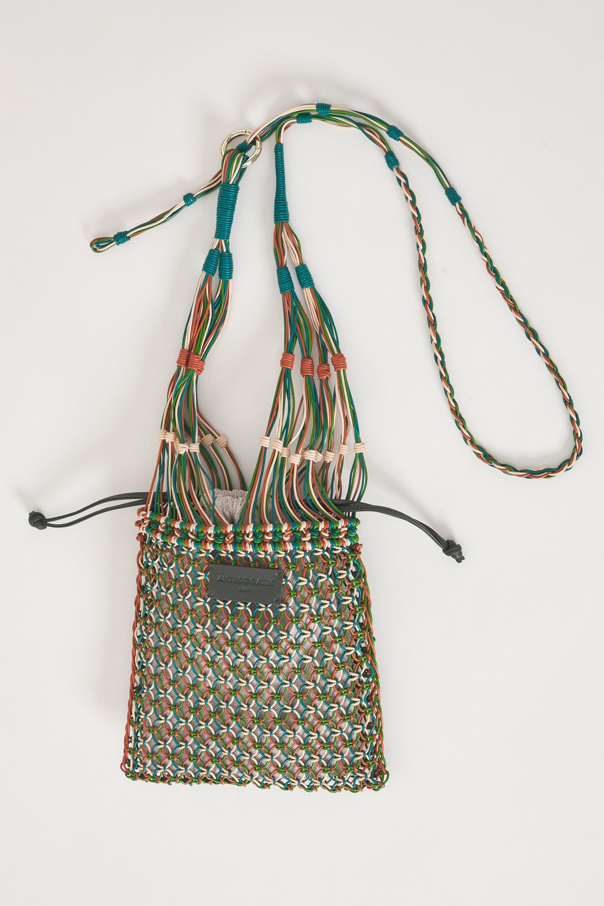 Hand-braided leather bag Meryl