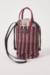 Kleine handgeflochtene Lederhandtasche Meryl