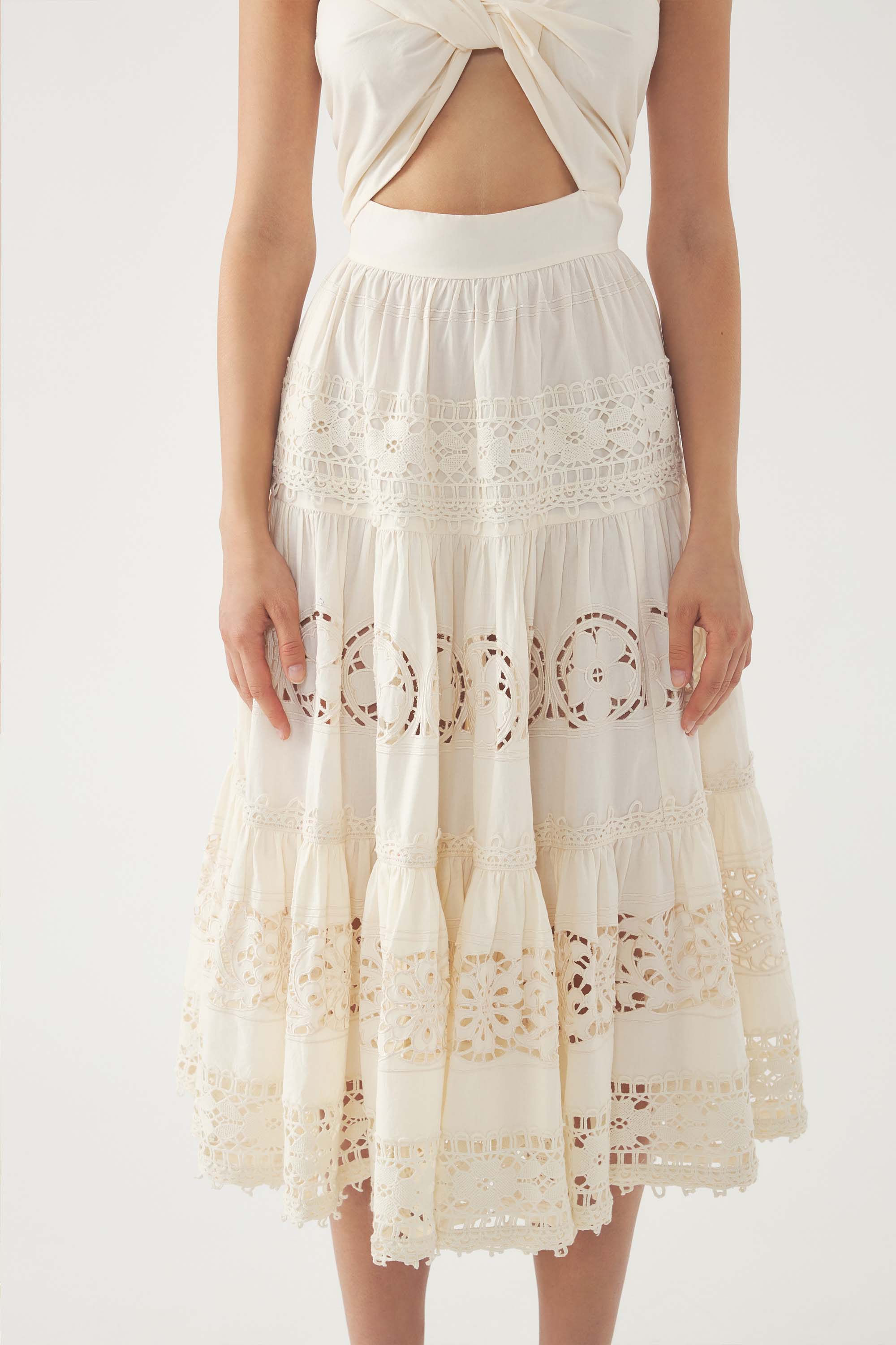 Embroidered cut-out Dress Mila