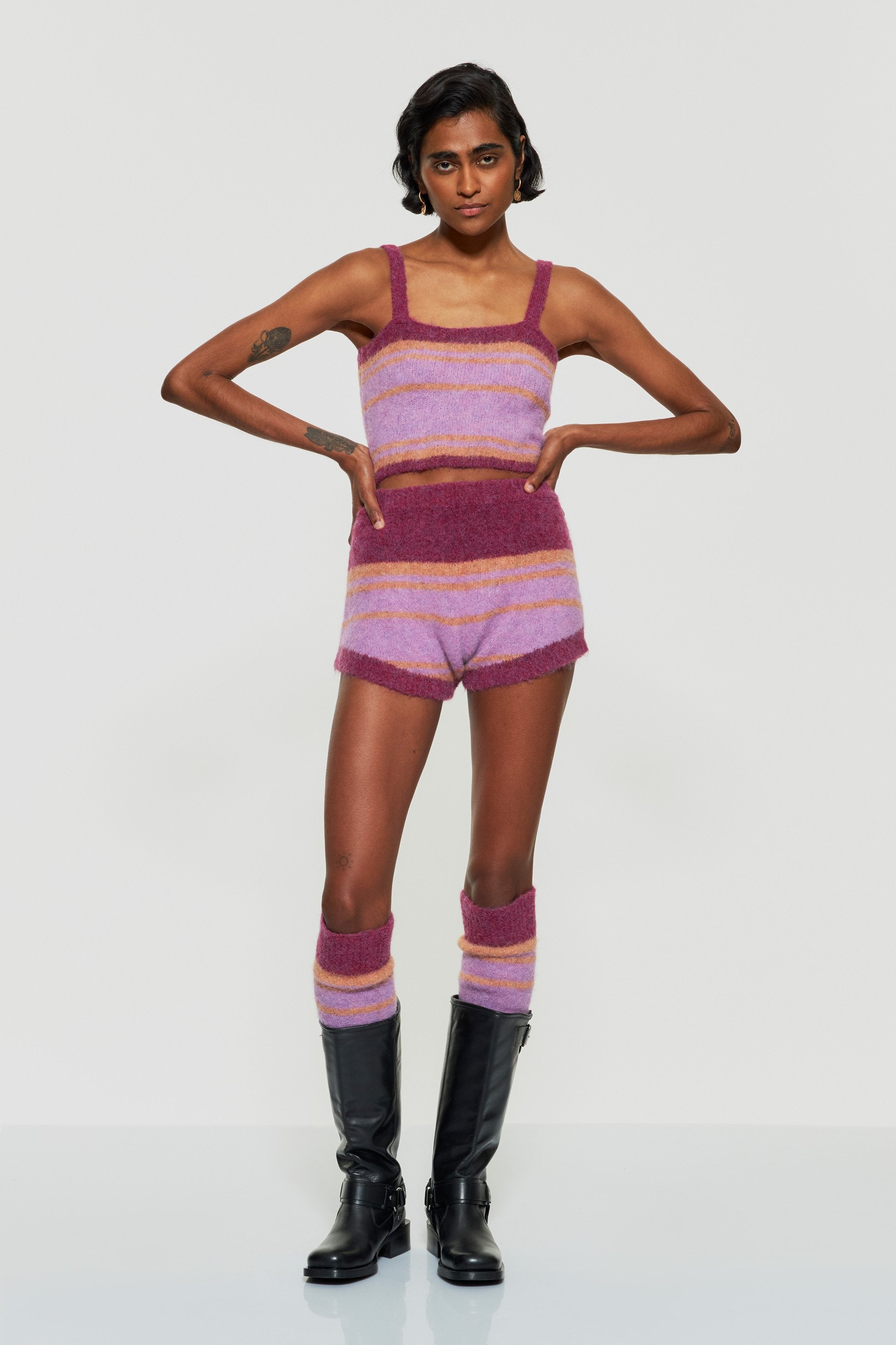 Mila alpaca wool leg warmers