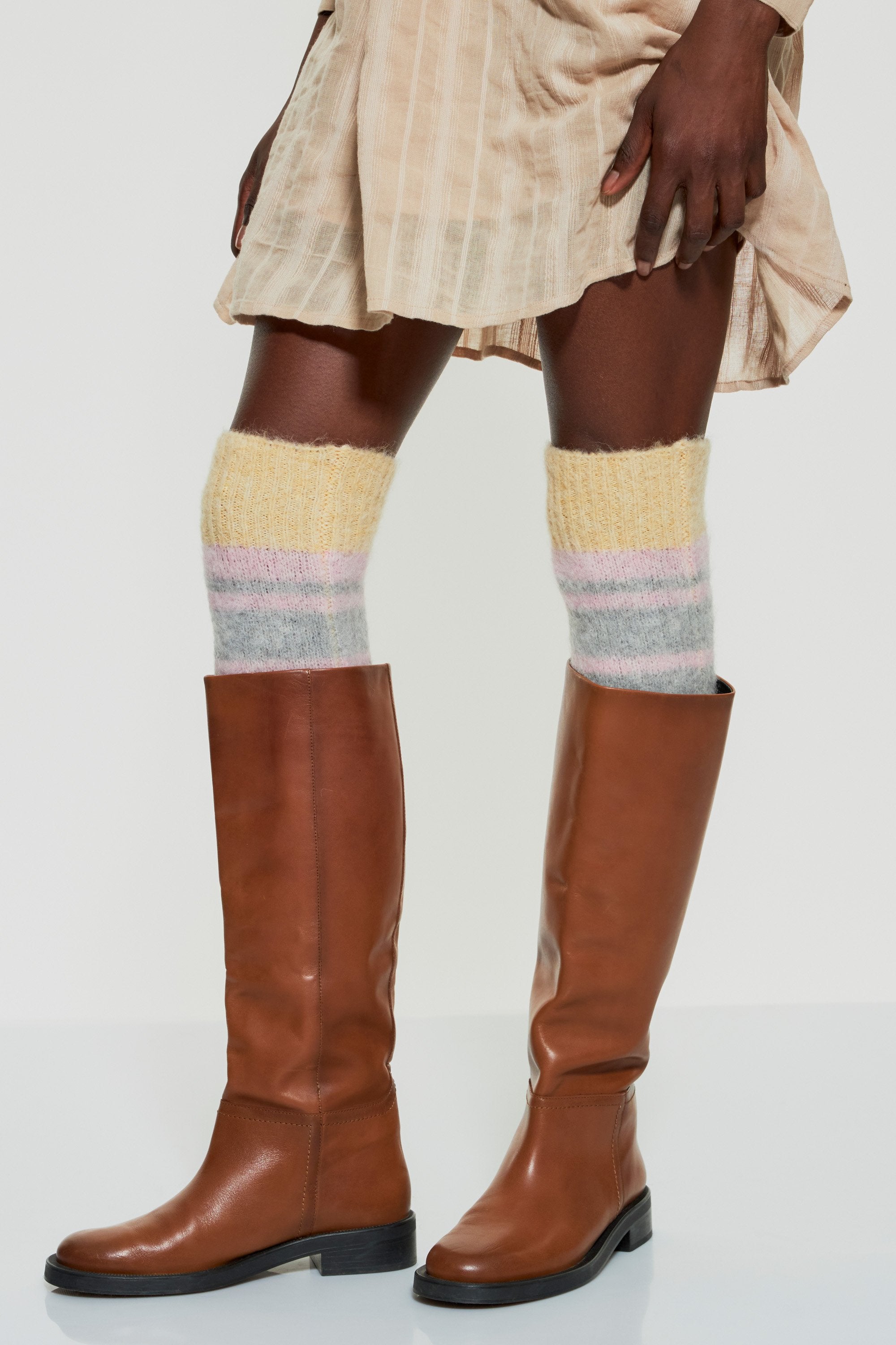 Mila alpaca wool leg warmers