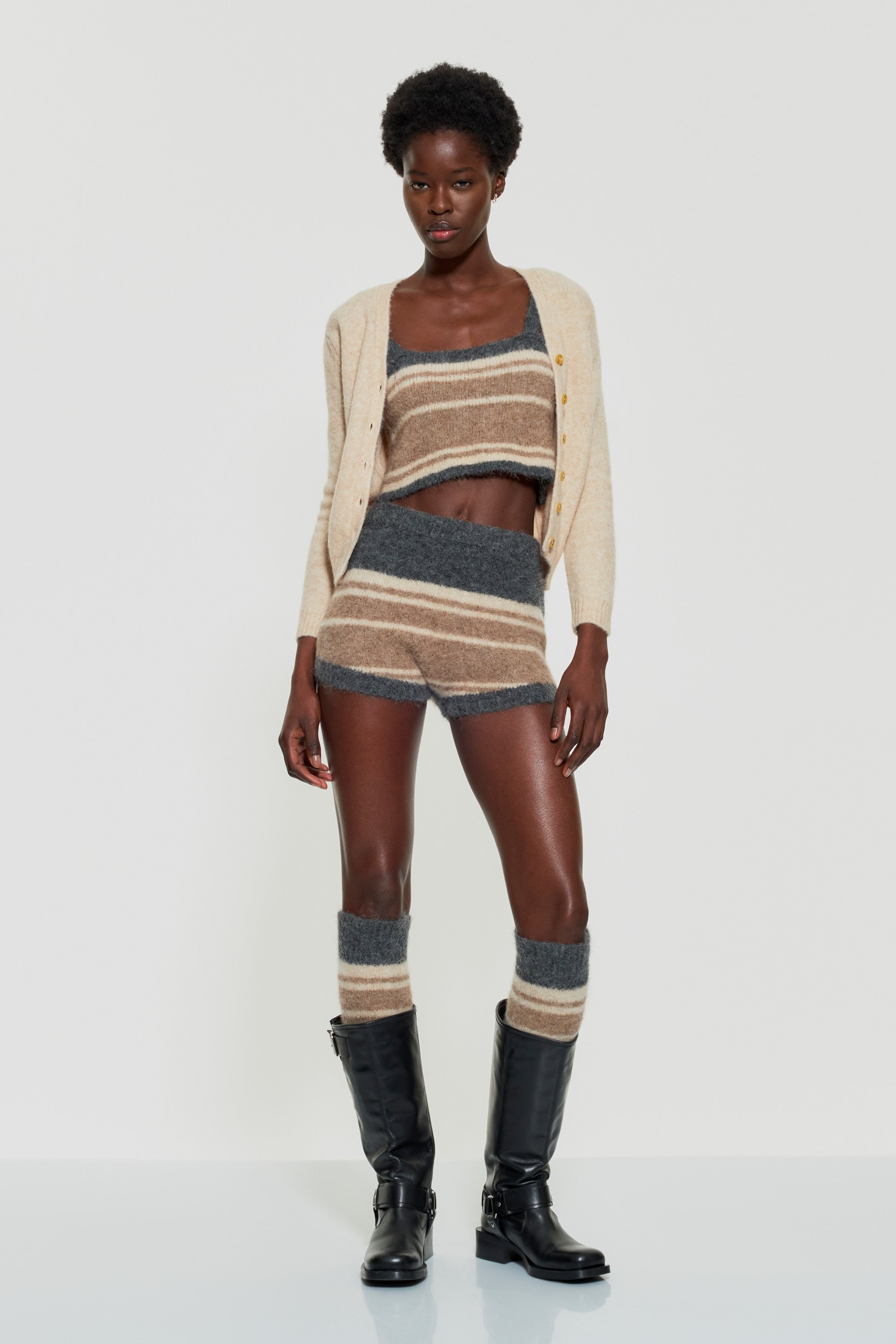Mila alpaca wool shorts -