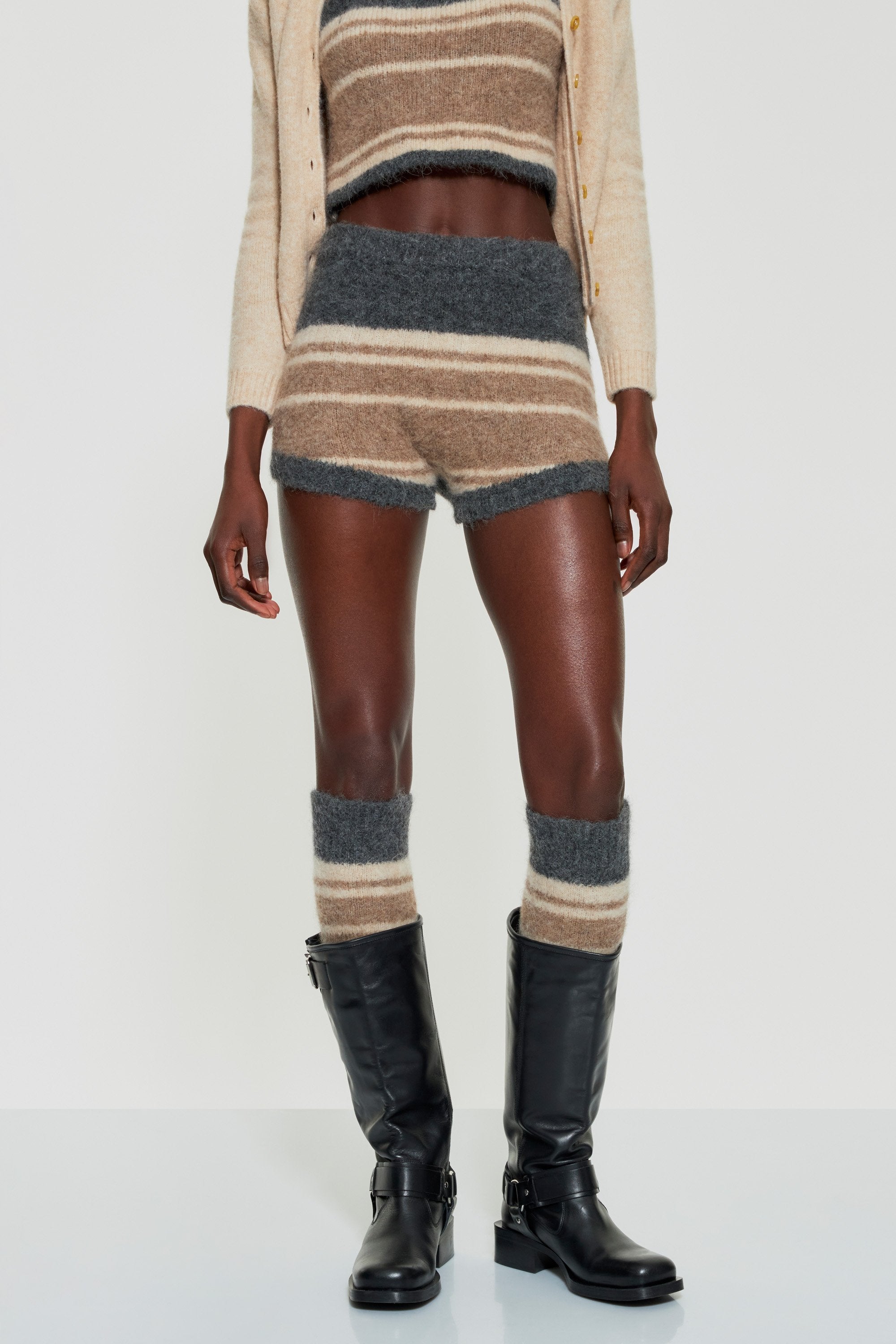 Mila alpaca wool shorts -