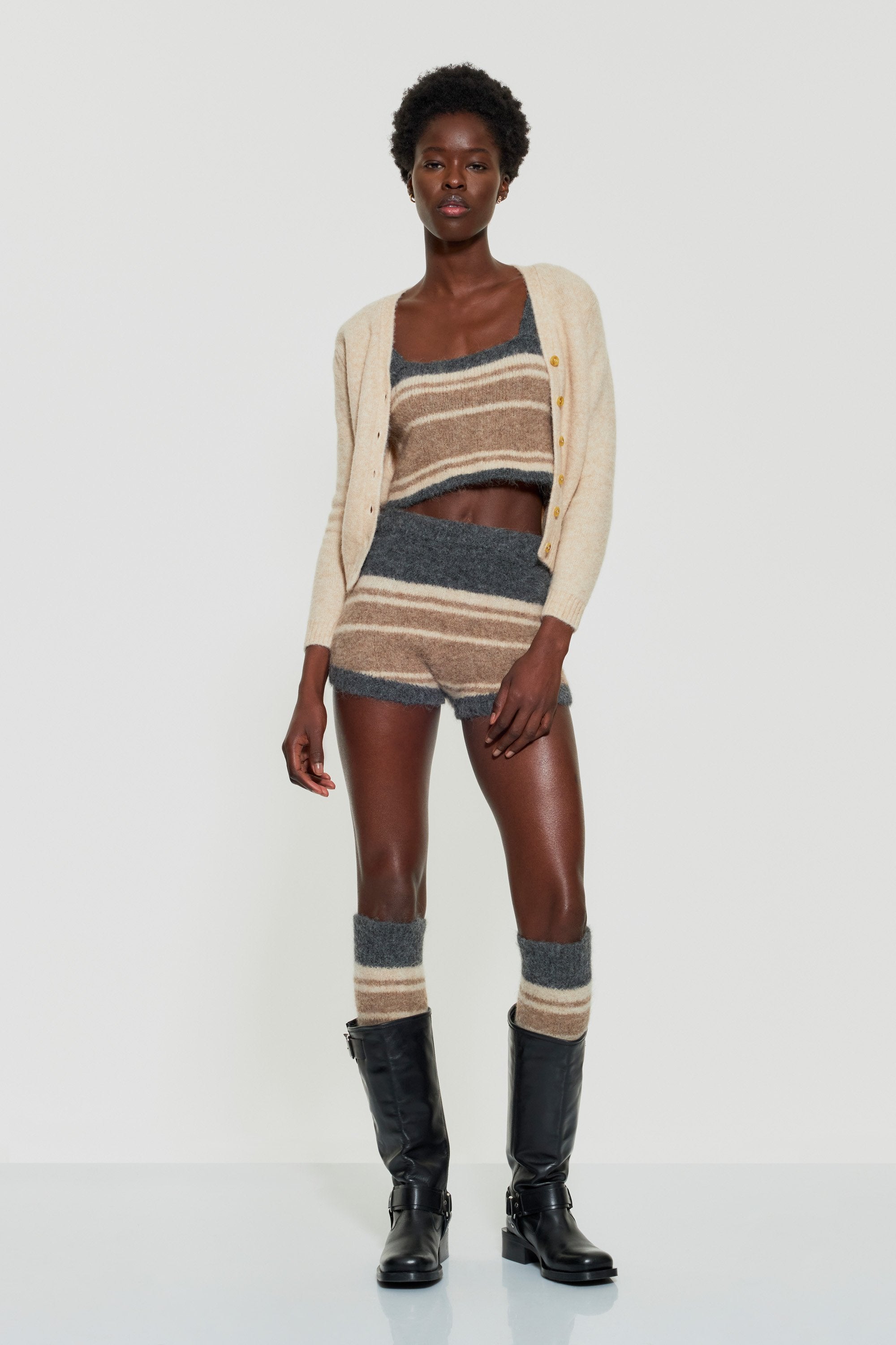 Mila alpaca wool shorts -