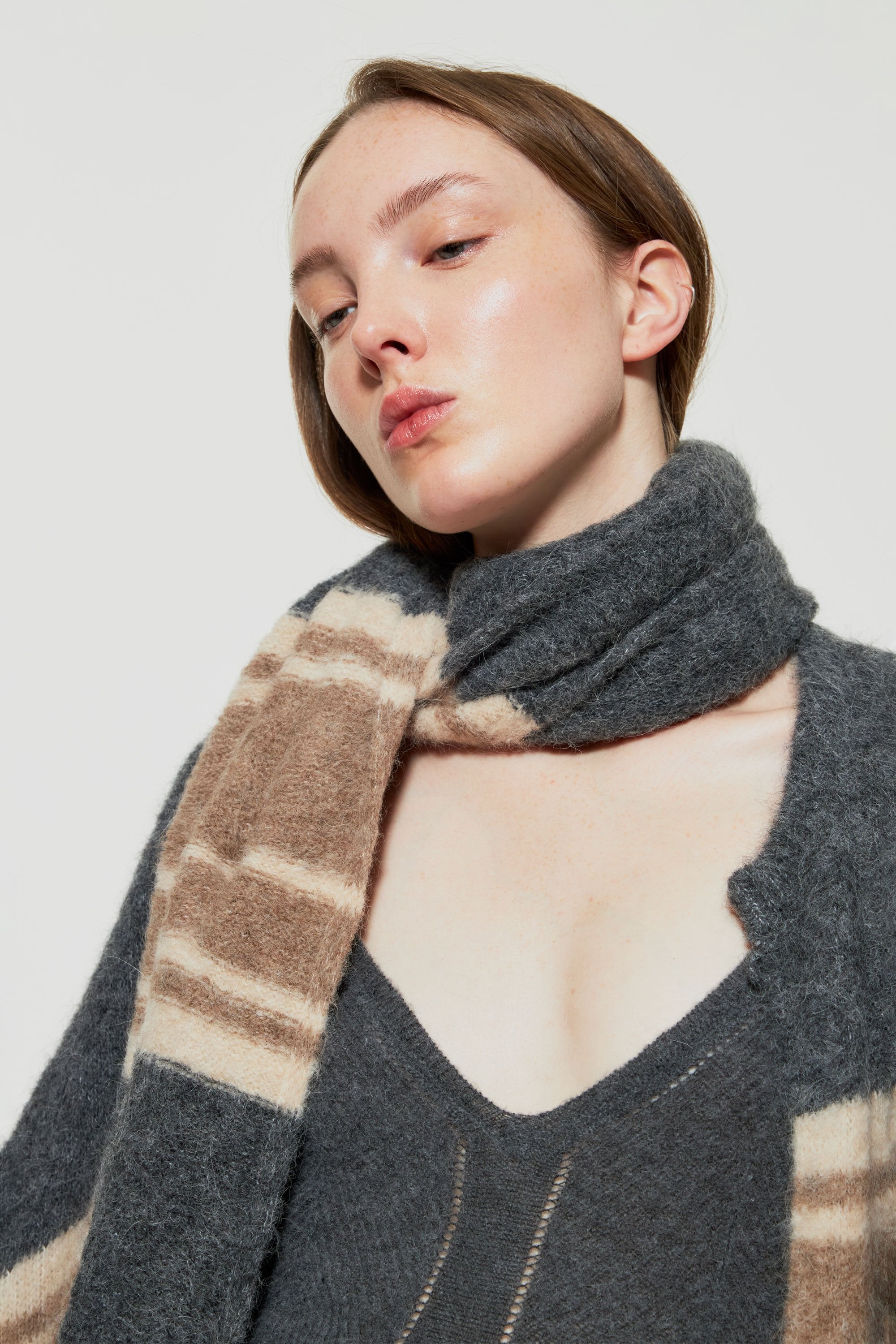Mila alpaca wool scarf