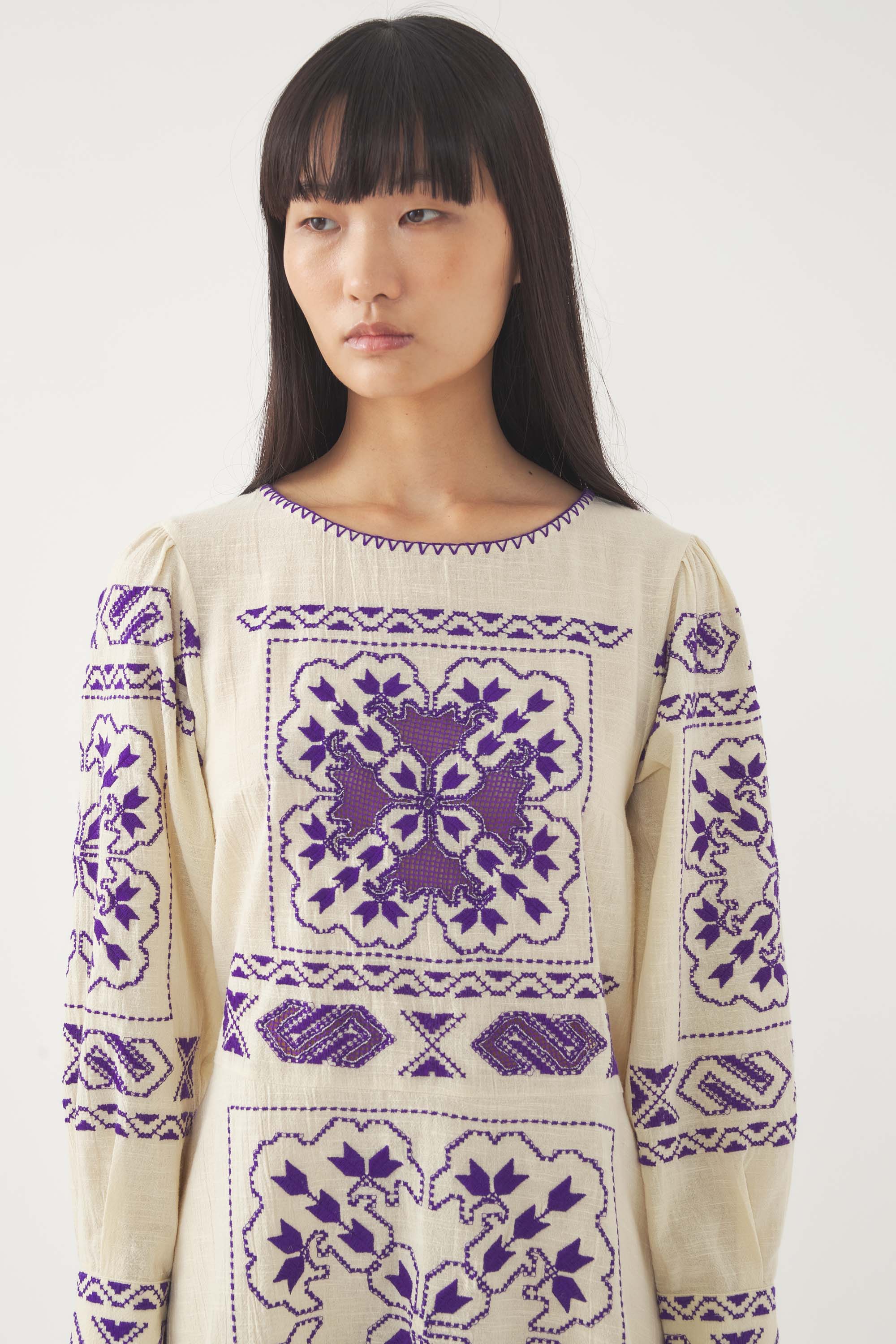 Embroidered Mini Dress Milos