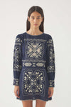 Embroidered Mini Dress Milos