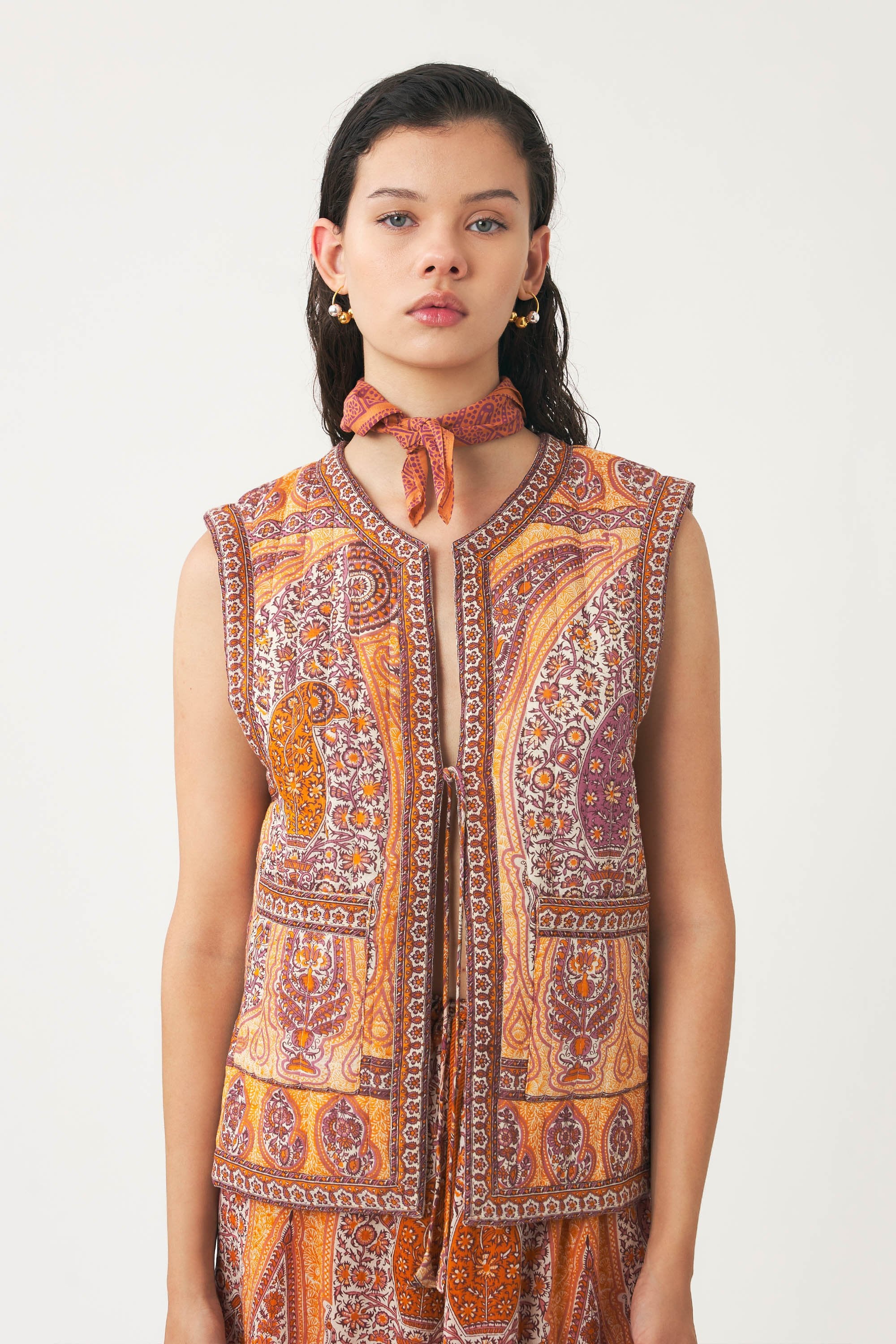 Cotton voile print bandana Nalii
