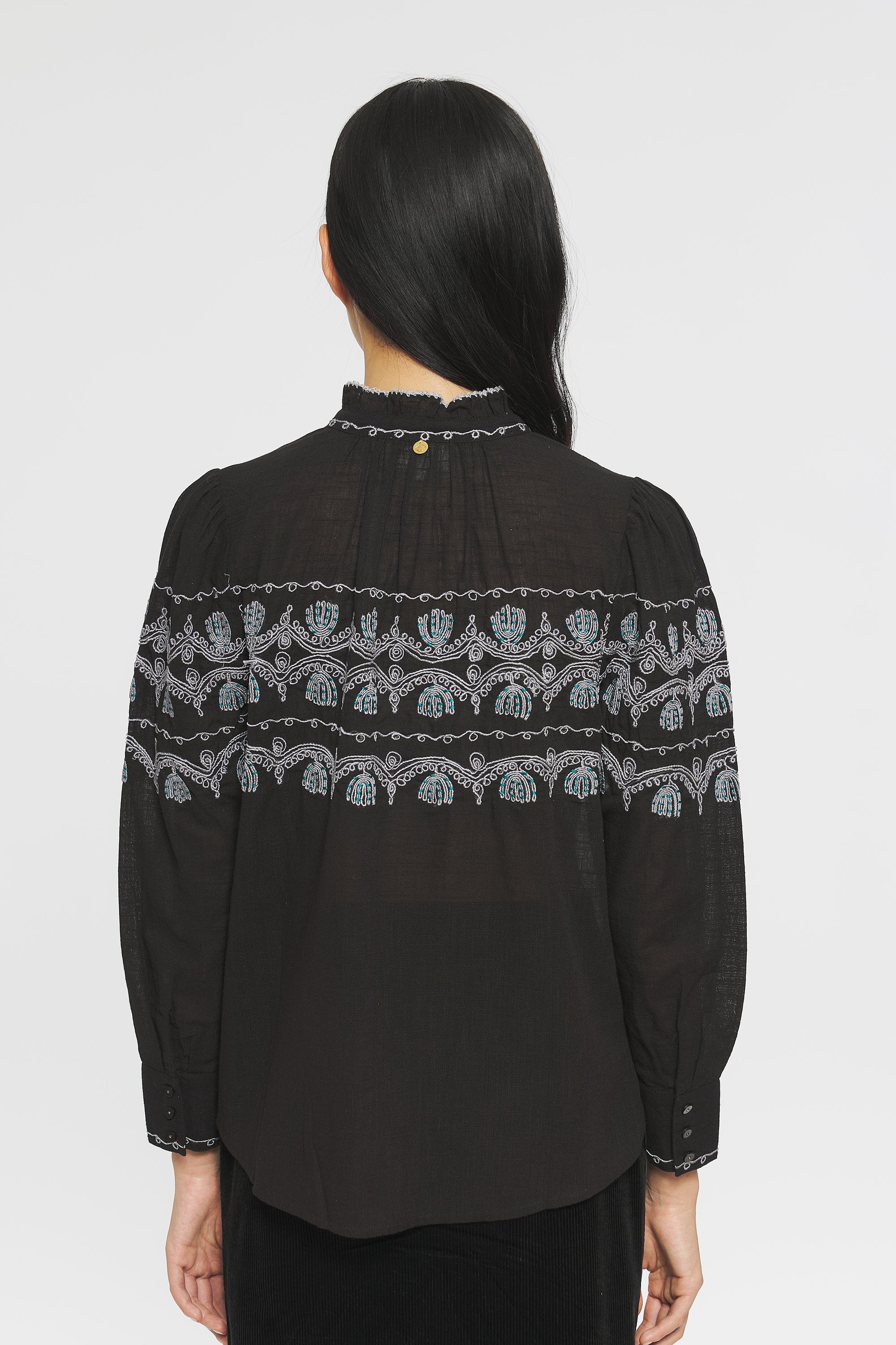 Bestickte Hemdbluse Nelly