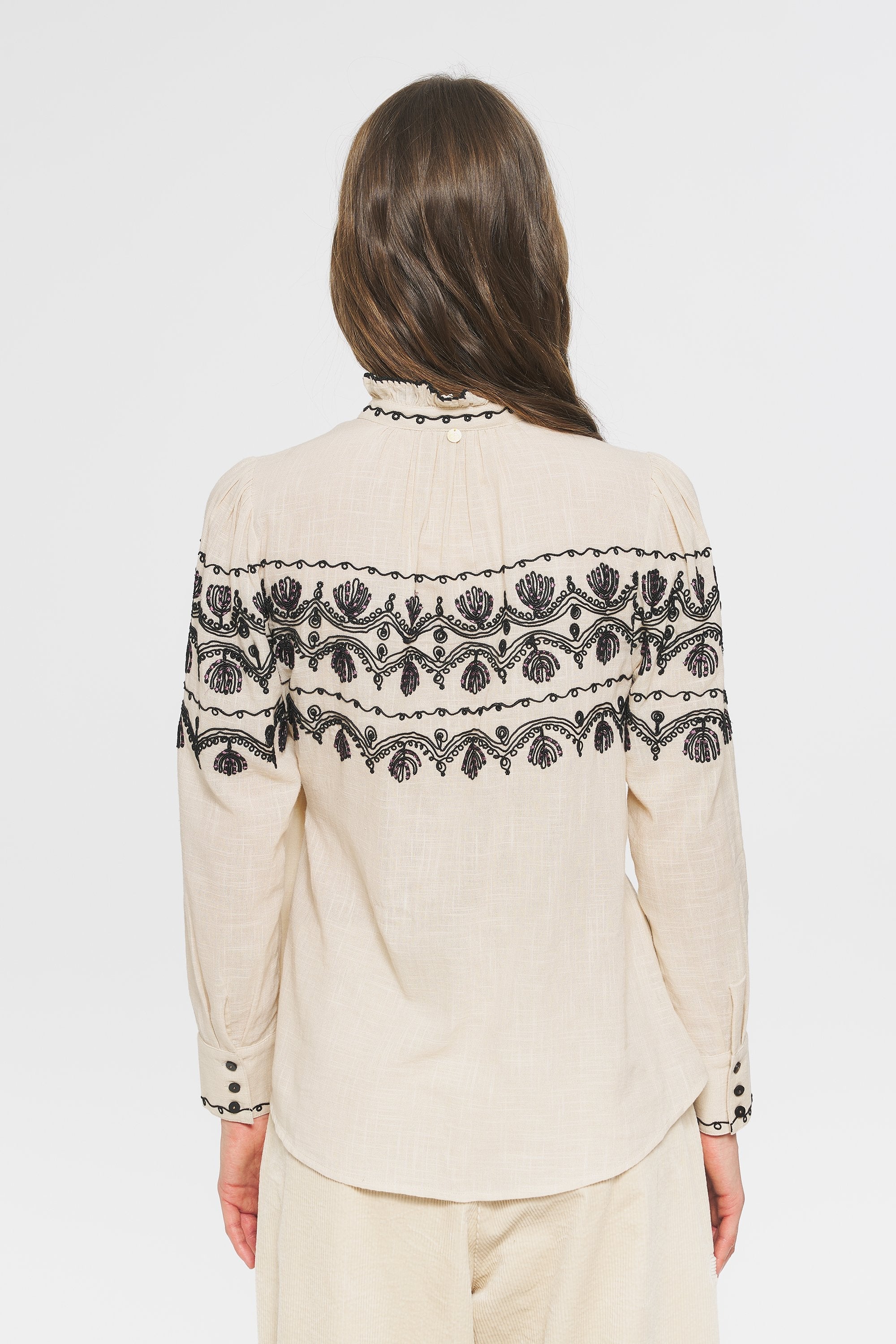 Bestickte Hemdbluse Nelly