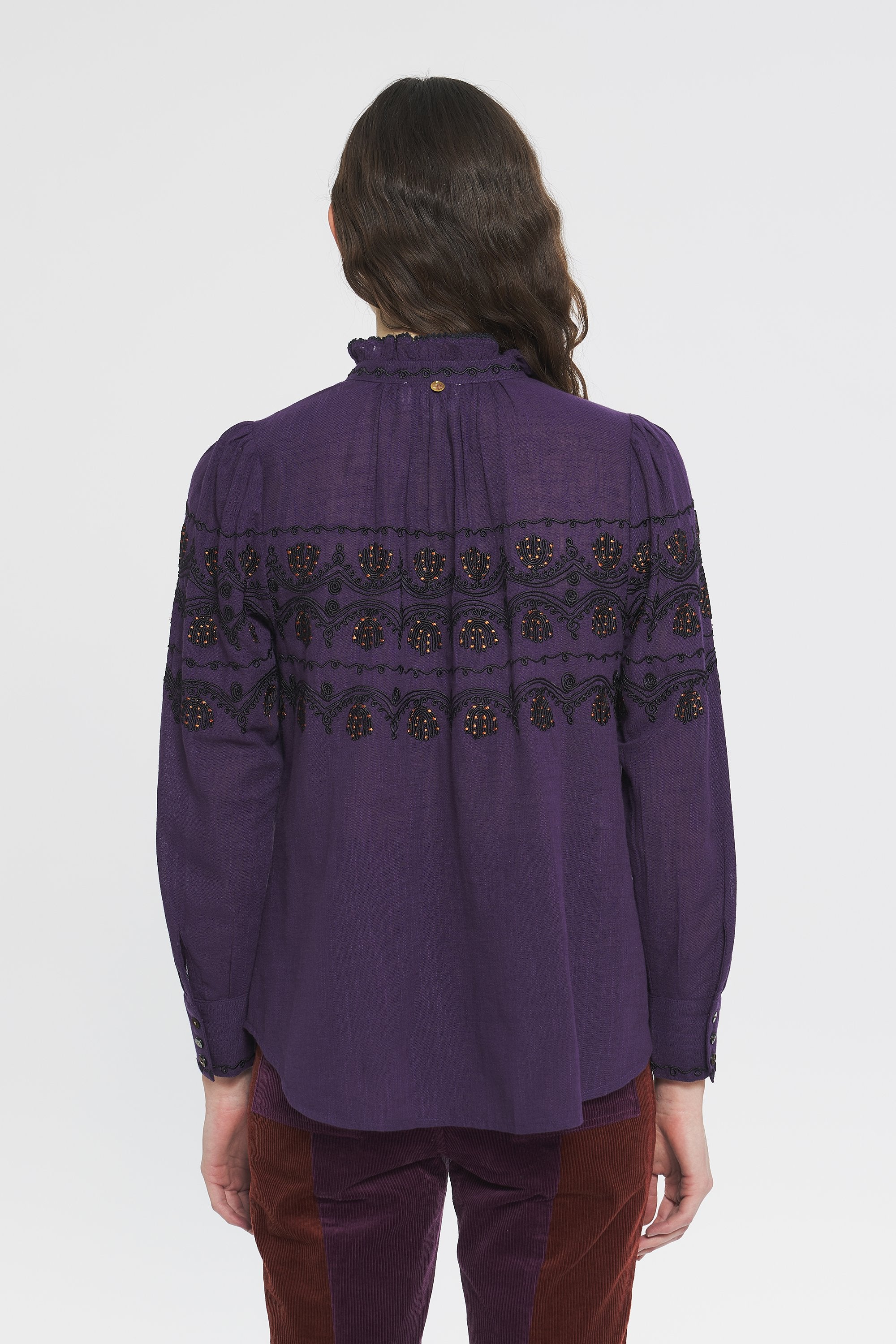 Bestickte Hemdbluse Nelly
