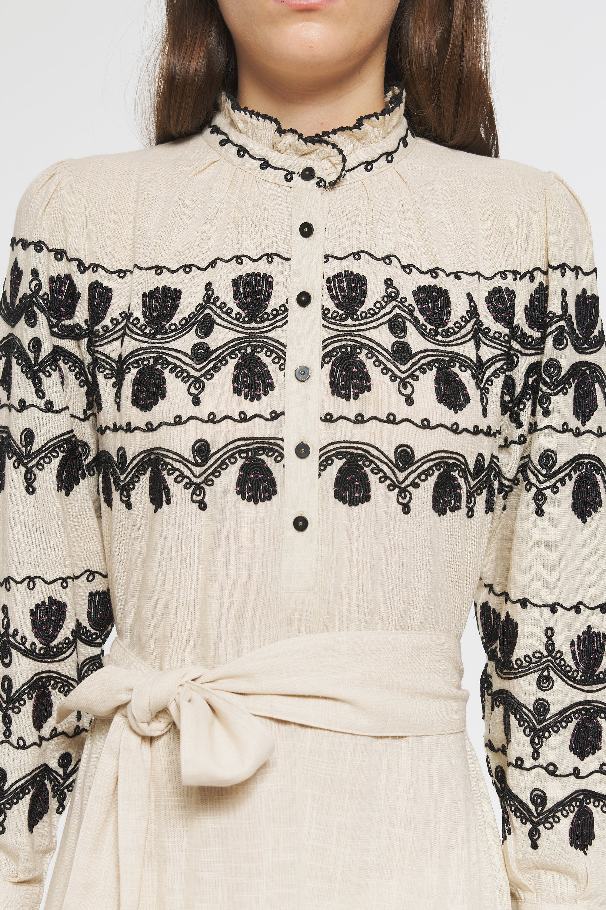 Nelly Embroidered maxi dress
