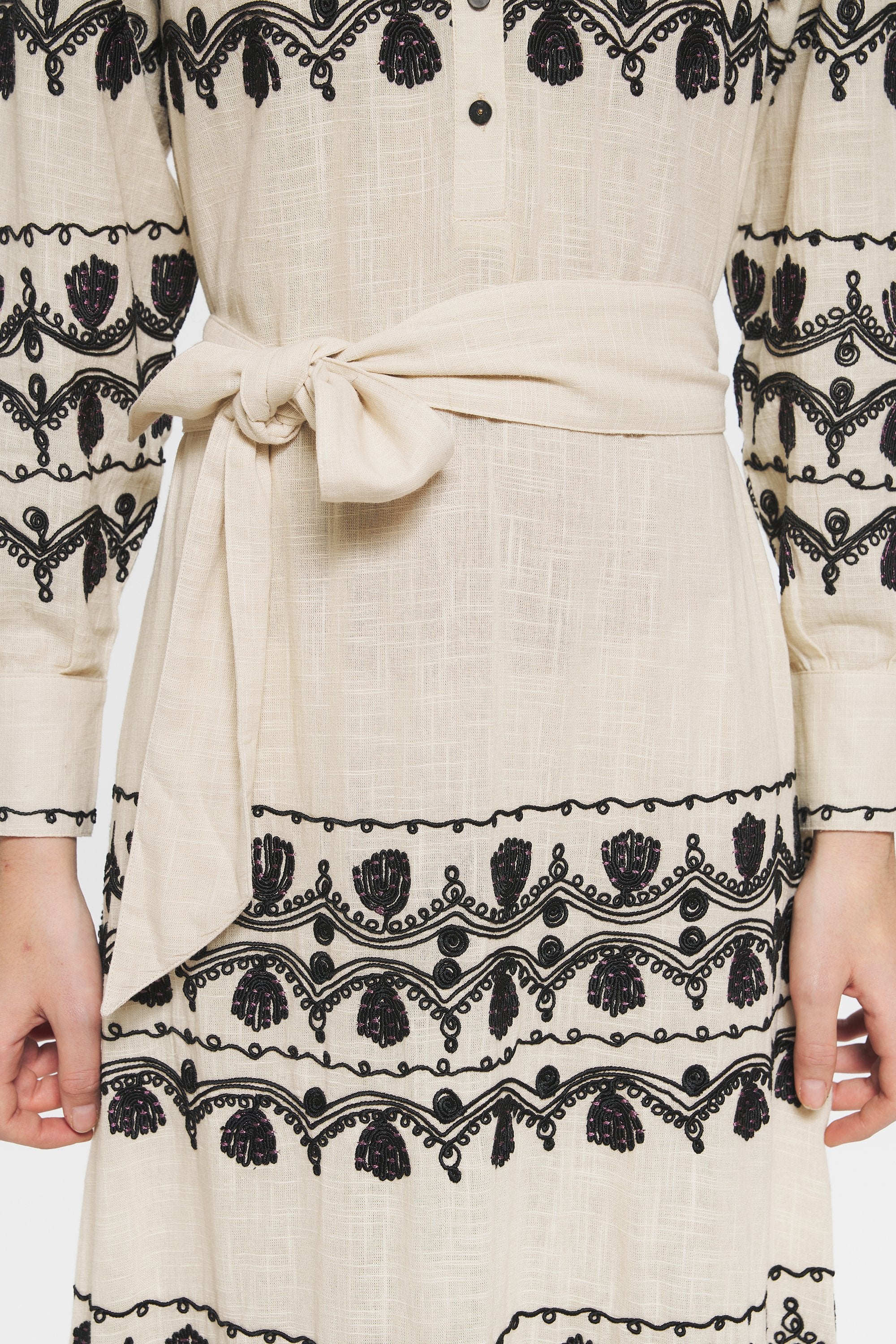 Nelly Embroidered maxi dress