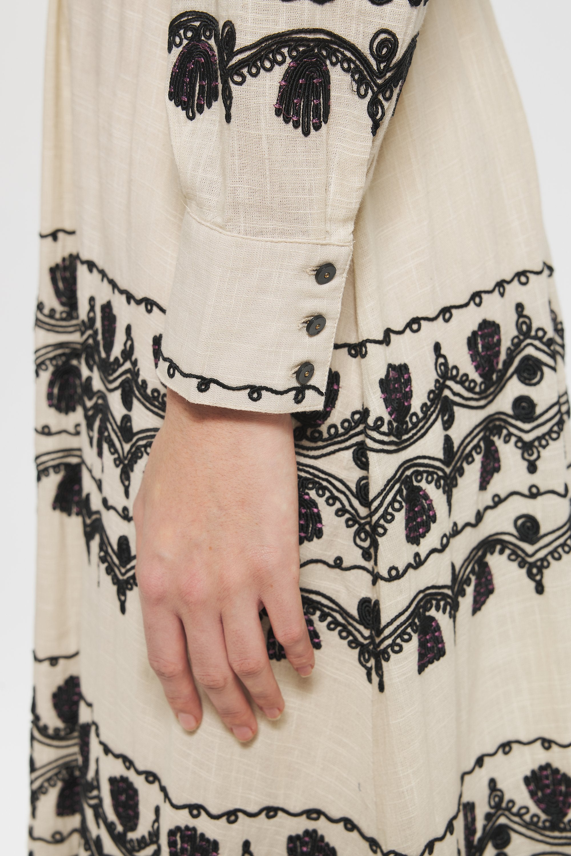 Nelly Embroidered maxi dress
