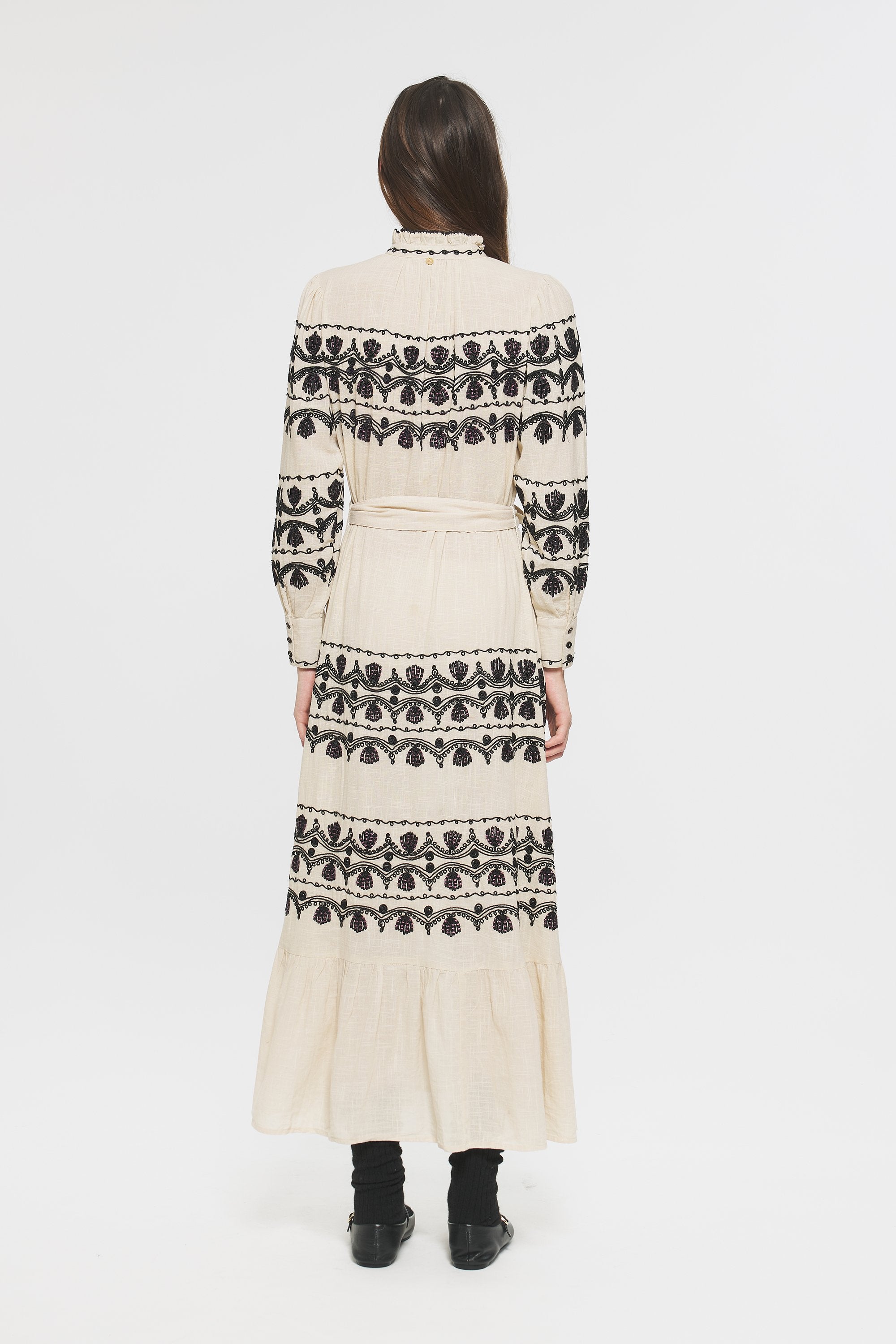Nelly Embroidered maxi dress
