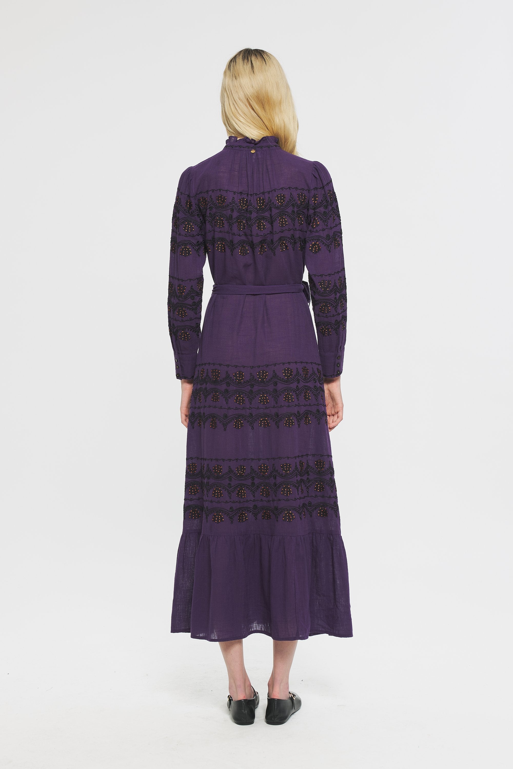 Nelly Embroidered maxi dress