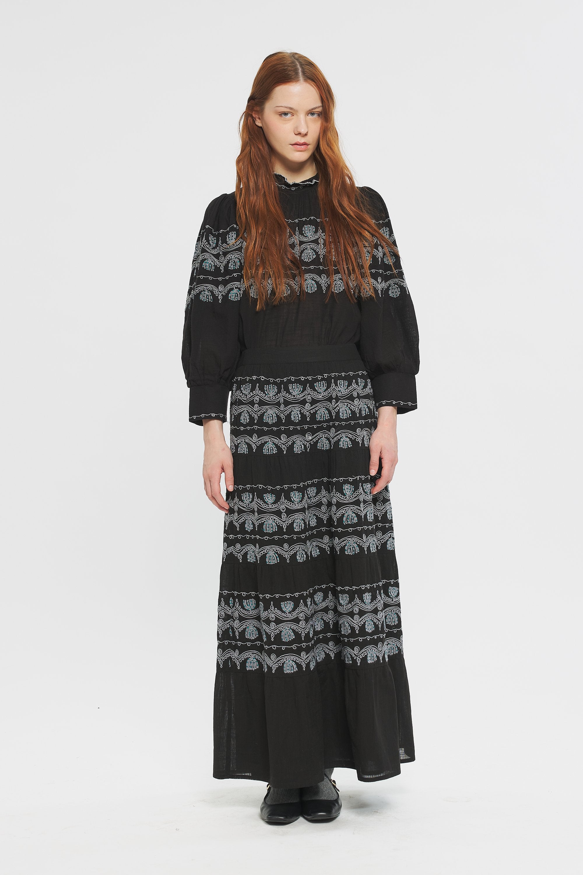 Nelly Embroidered skirt