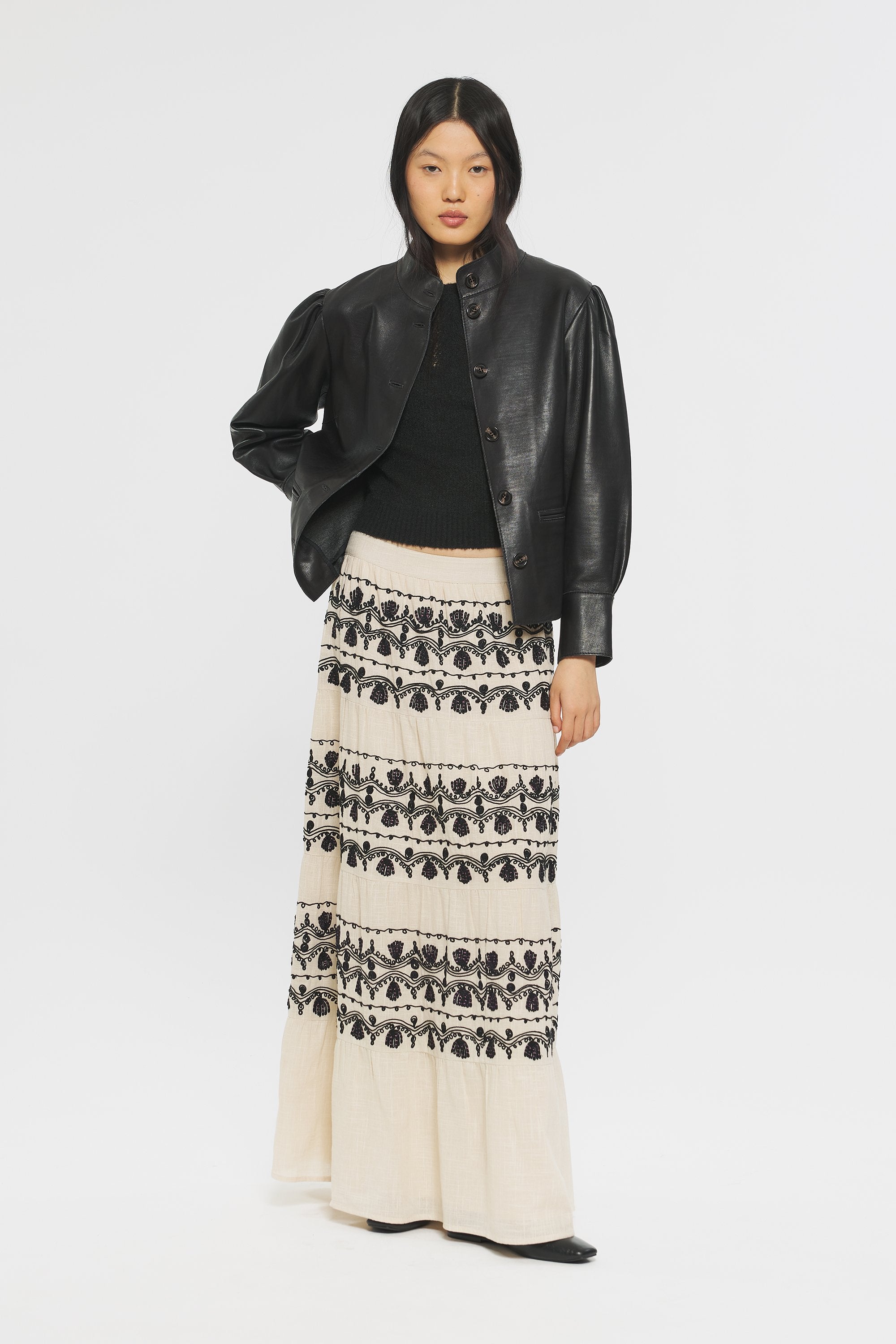 Nelly Embroidered skirt