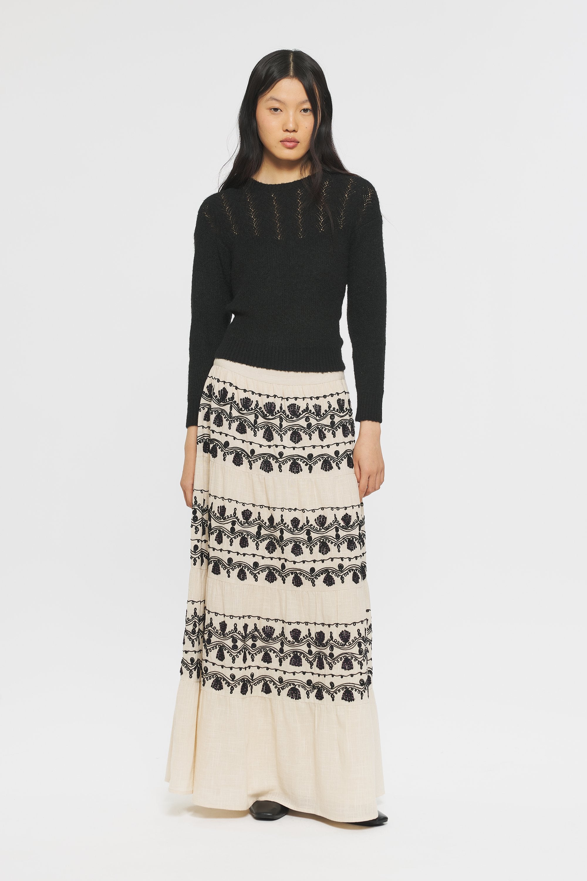 Nelly Embroidered skirt