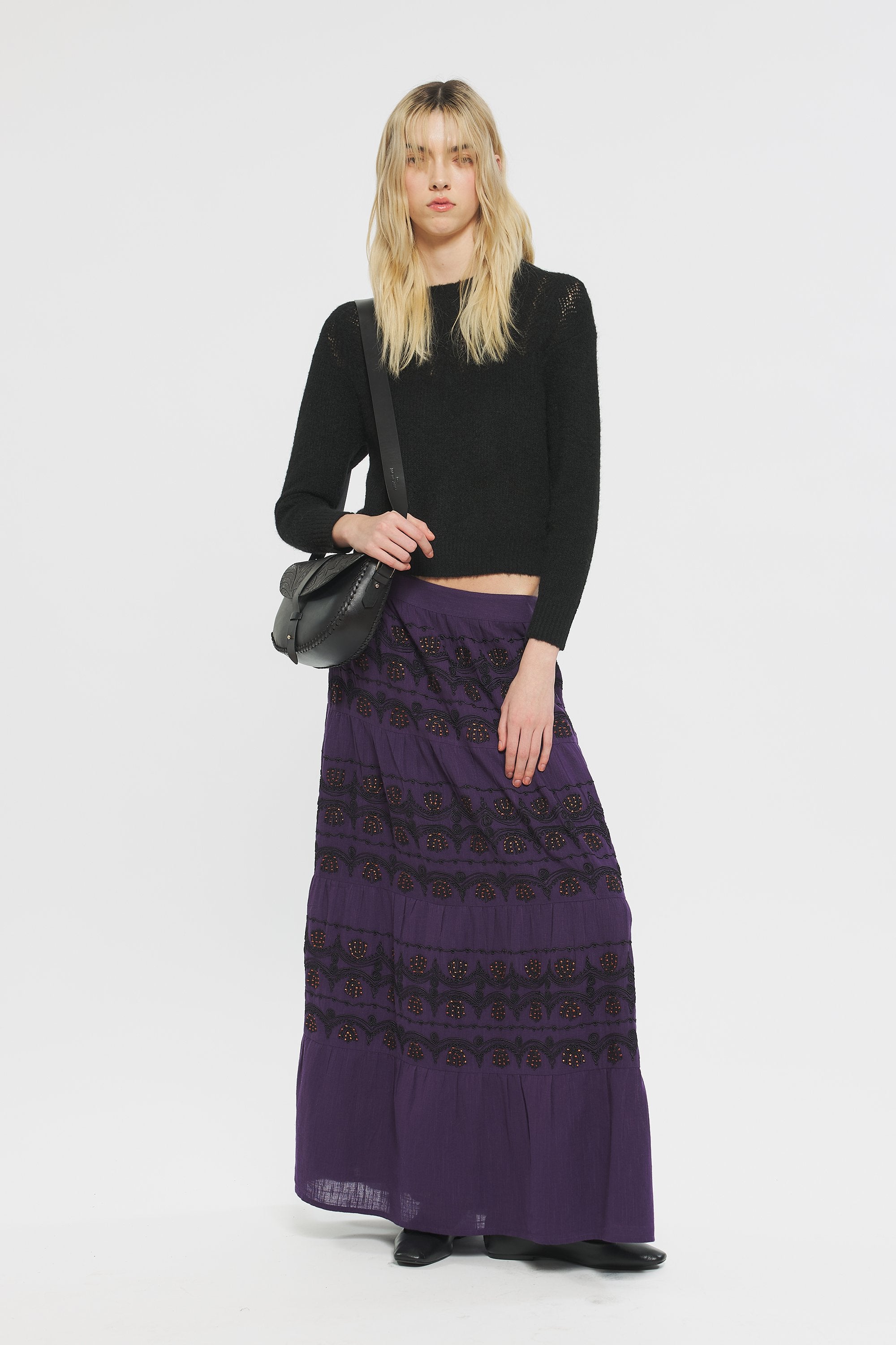 Nelly Embroidered skirt