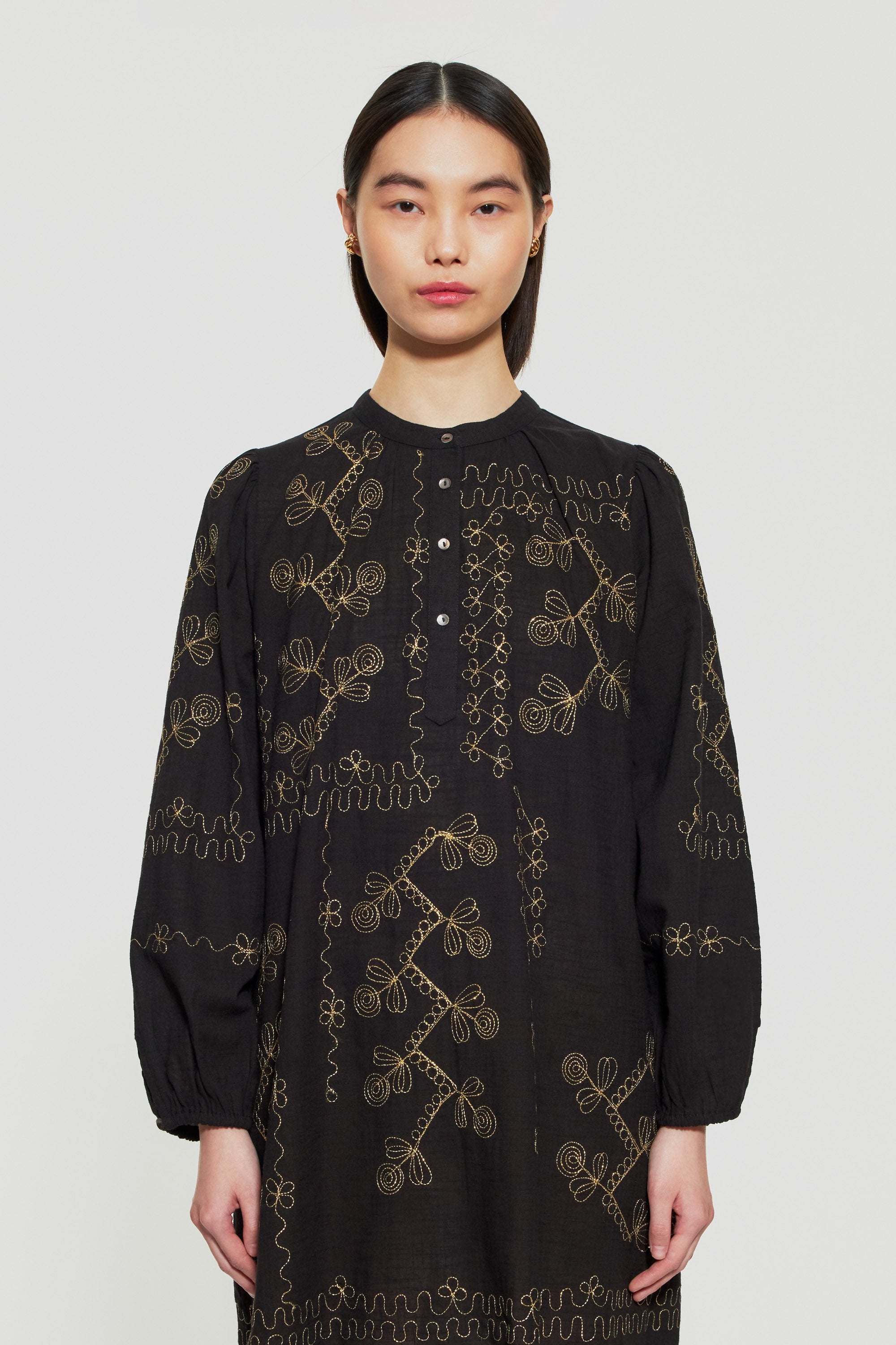 Oriane embroidered mini dress