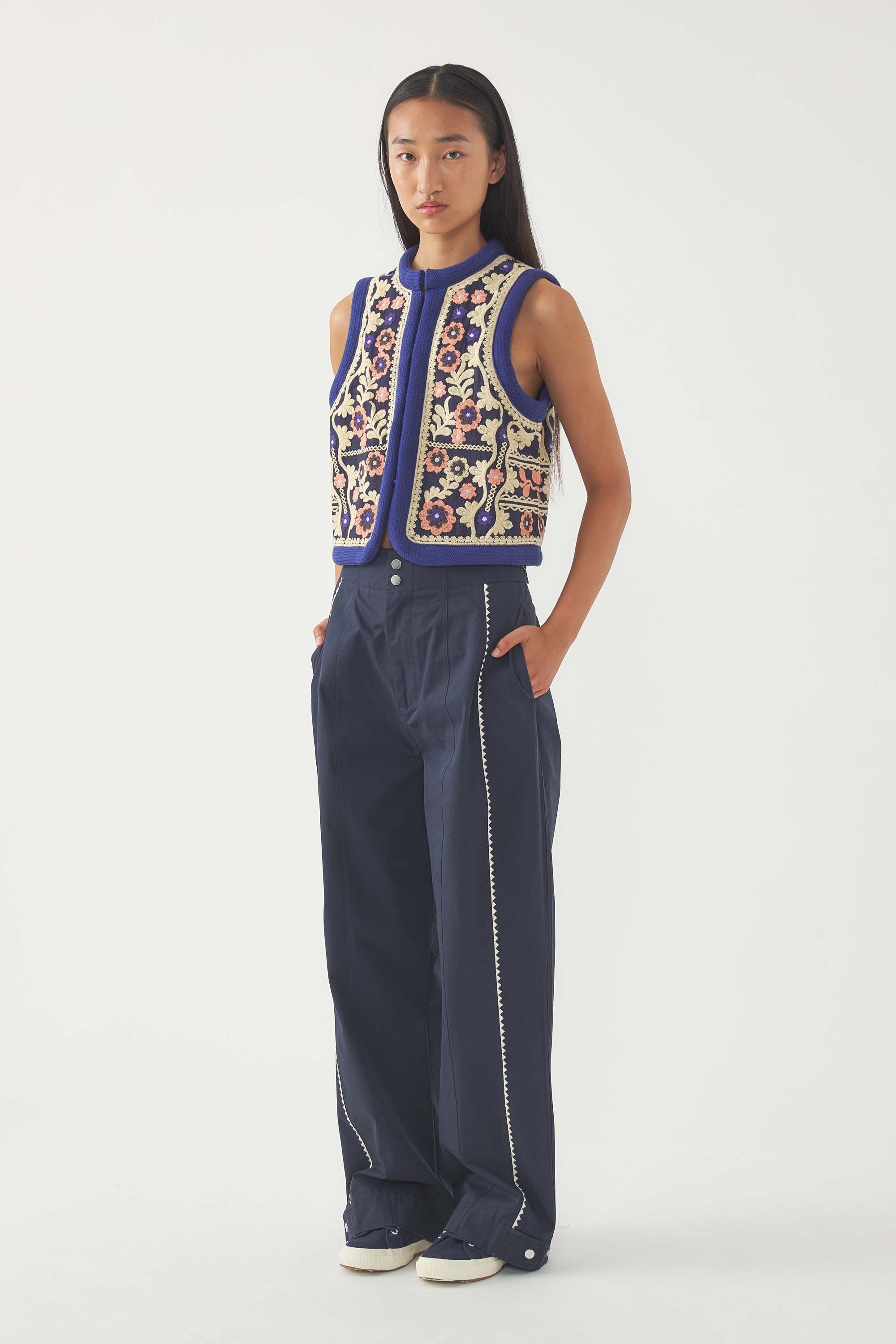 Embroidered Vest Ossie
