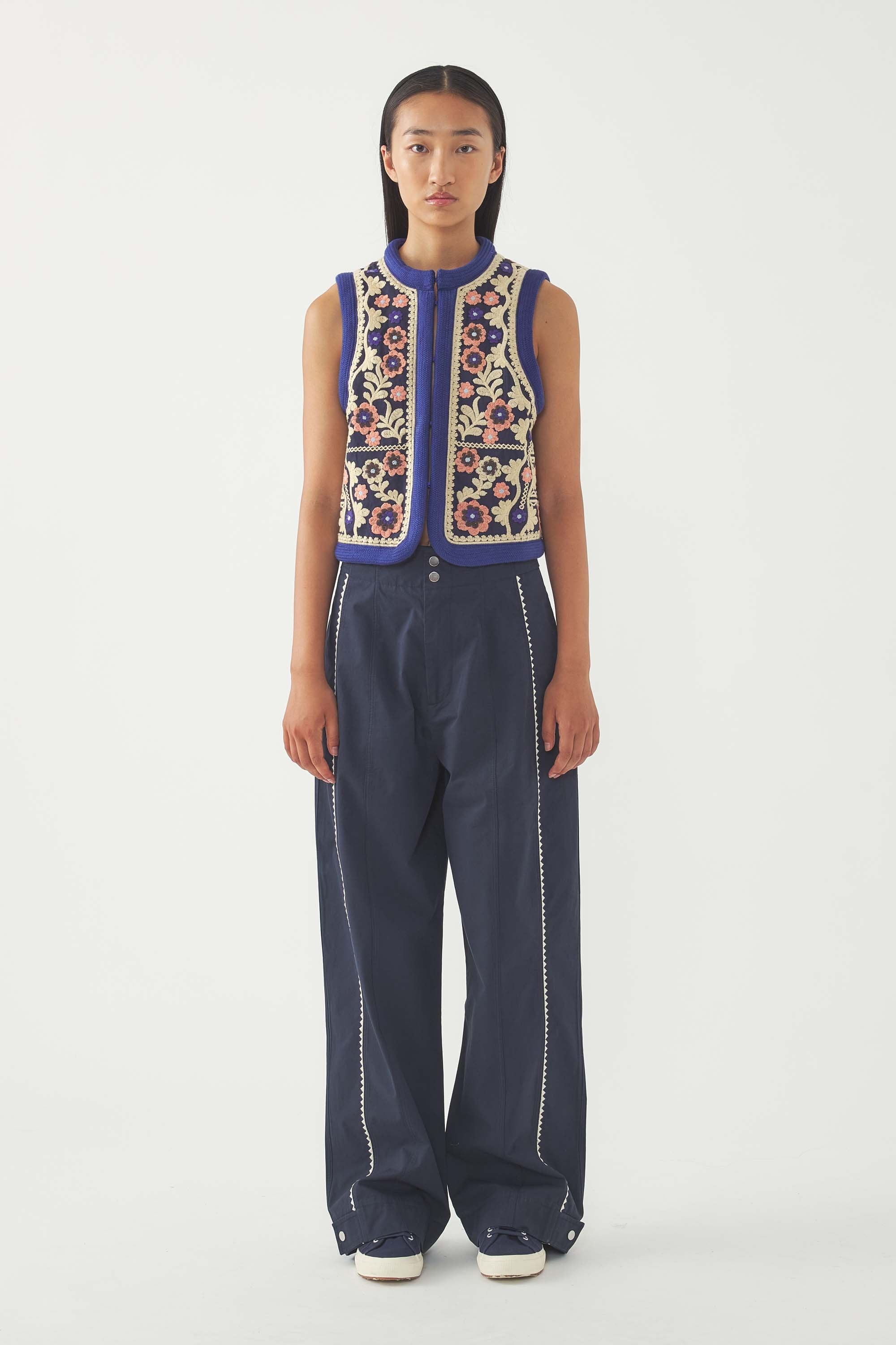 Embroidered Vest Ossie