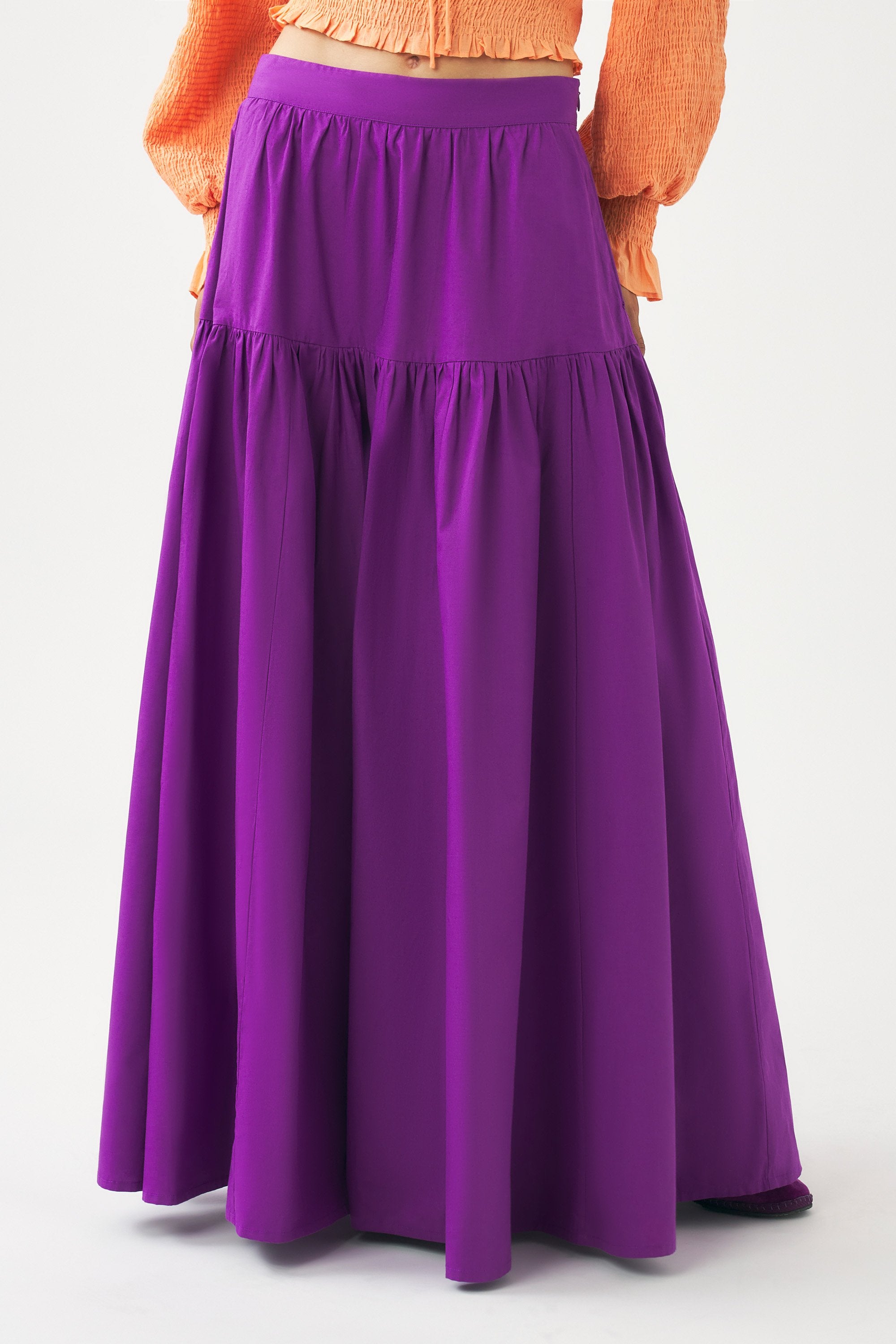 Maxi skirt in Pop