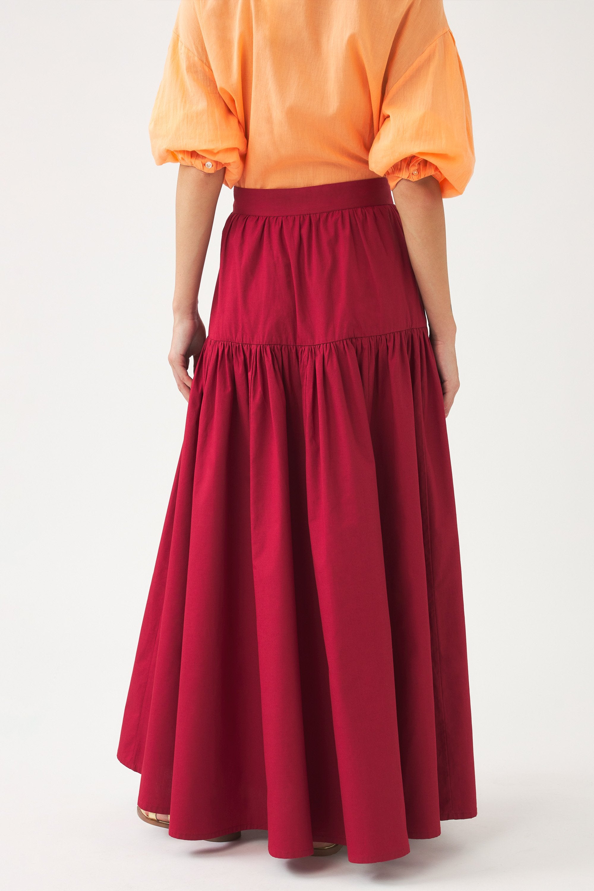 Maxi skirt in Pop
