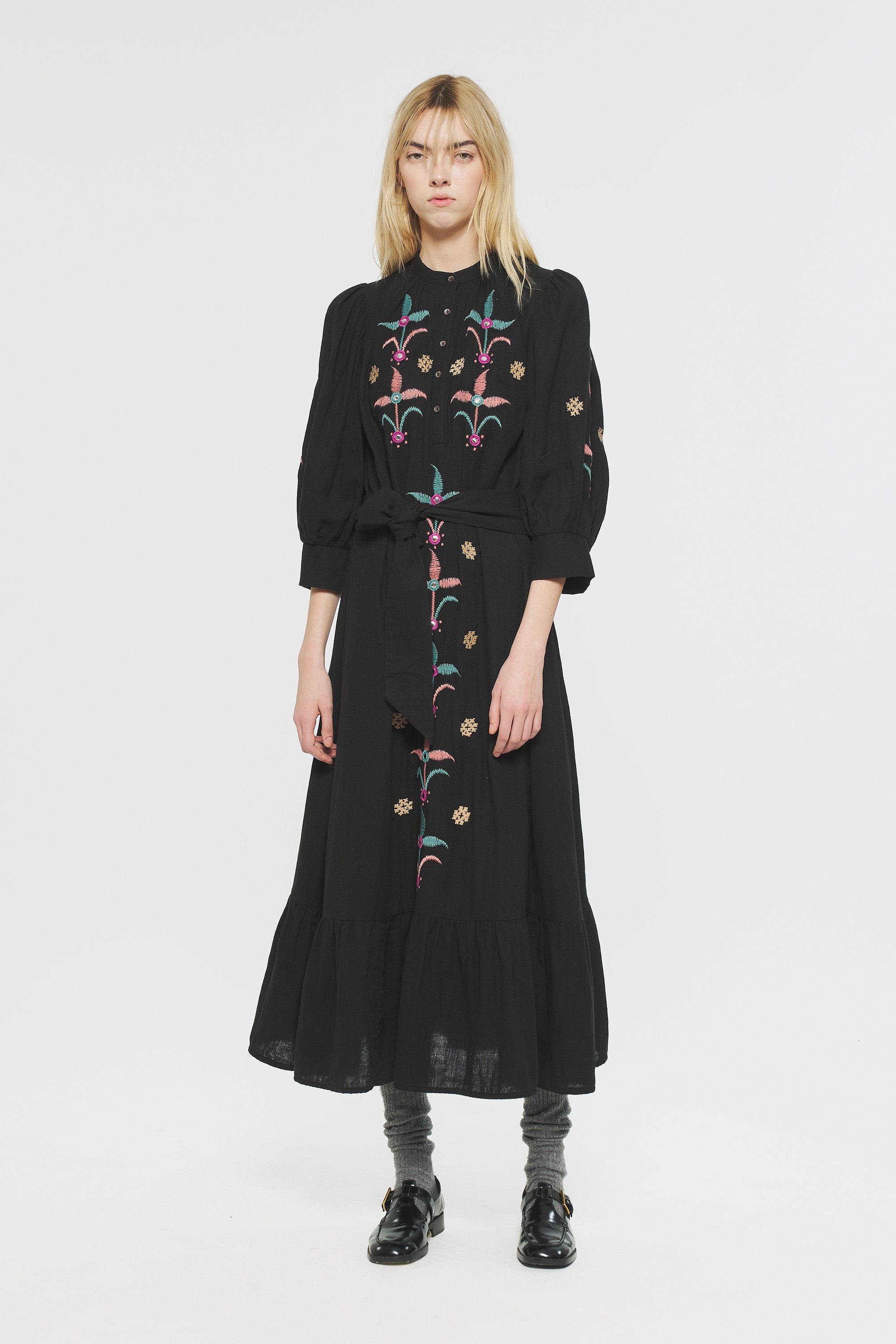Rafi Embroidered maxi dress