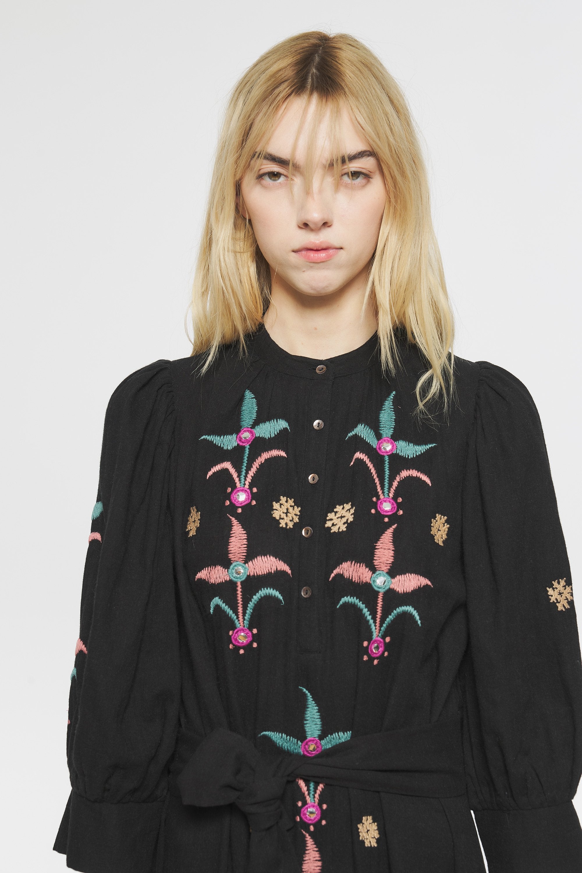 Rafi Embroidered maxi dress