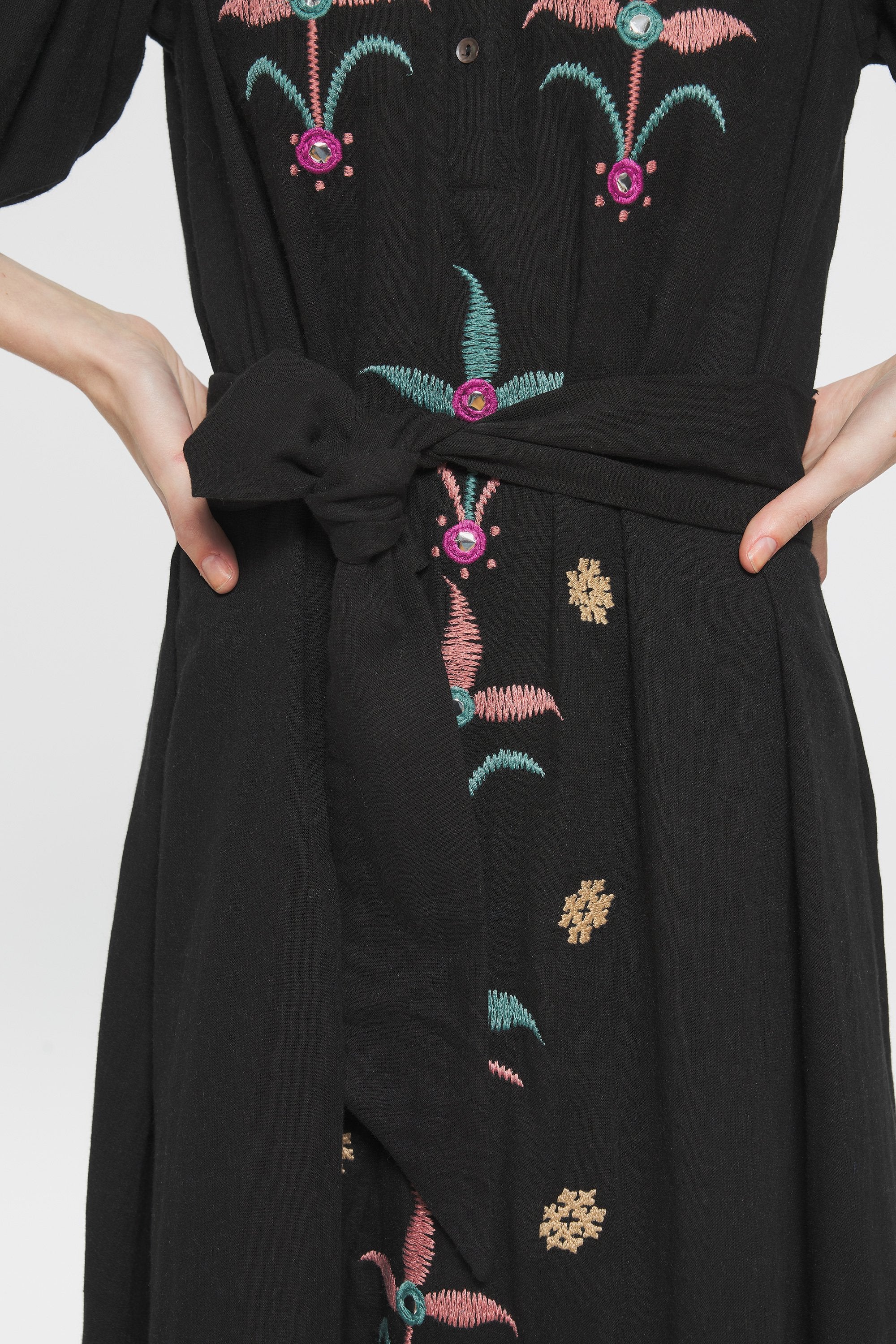 Rafi Embroidered maxi dress