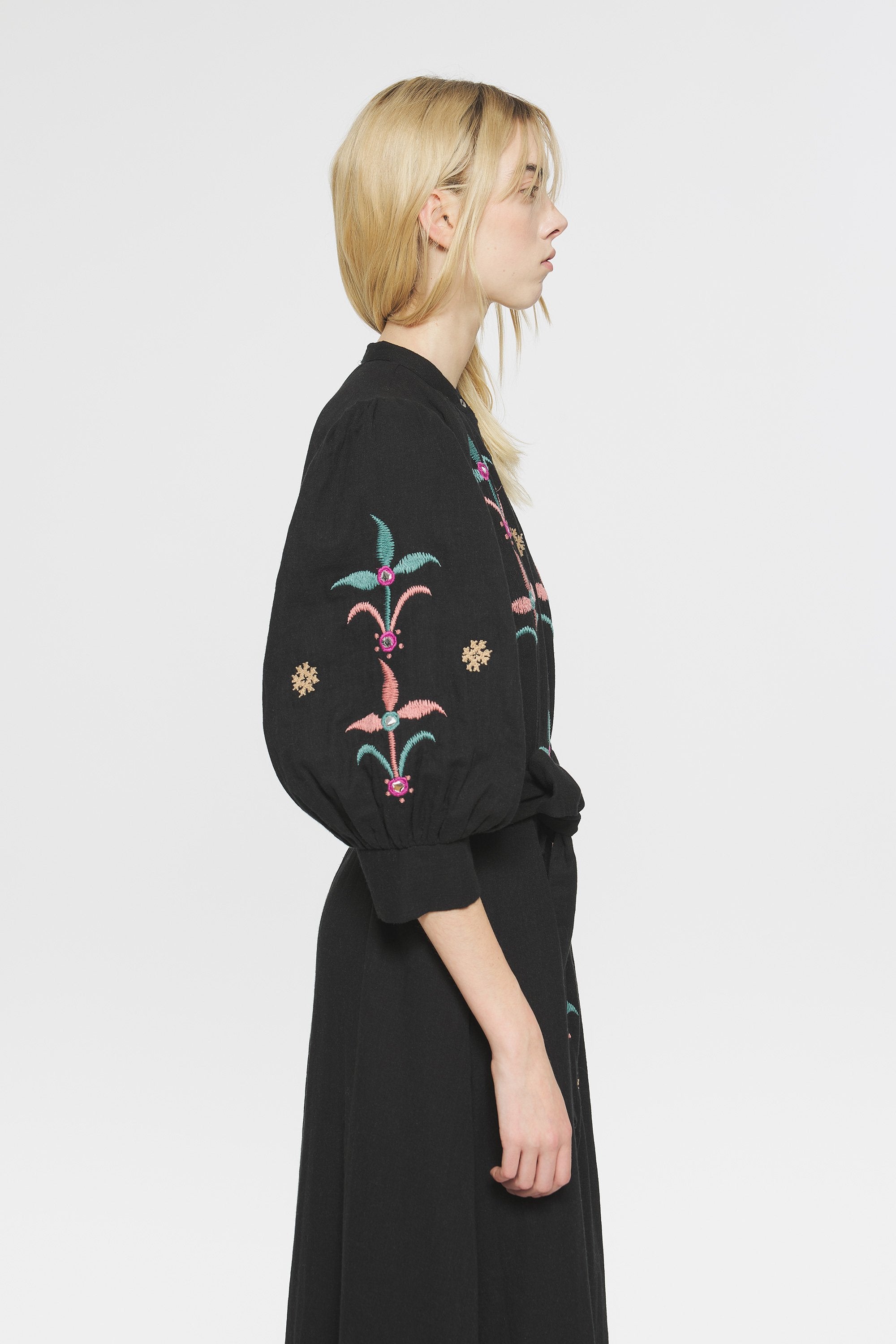 Rafi Embroidered maxi dress