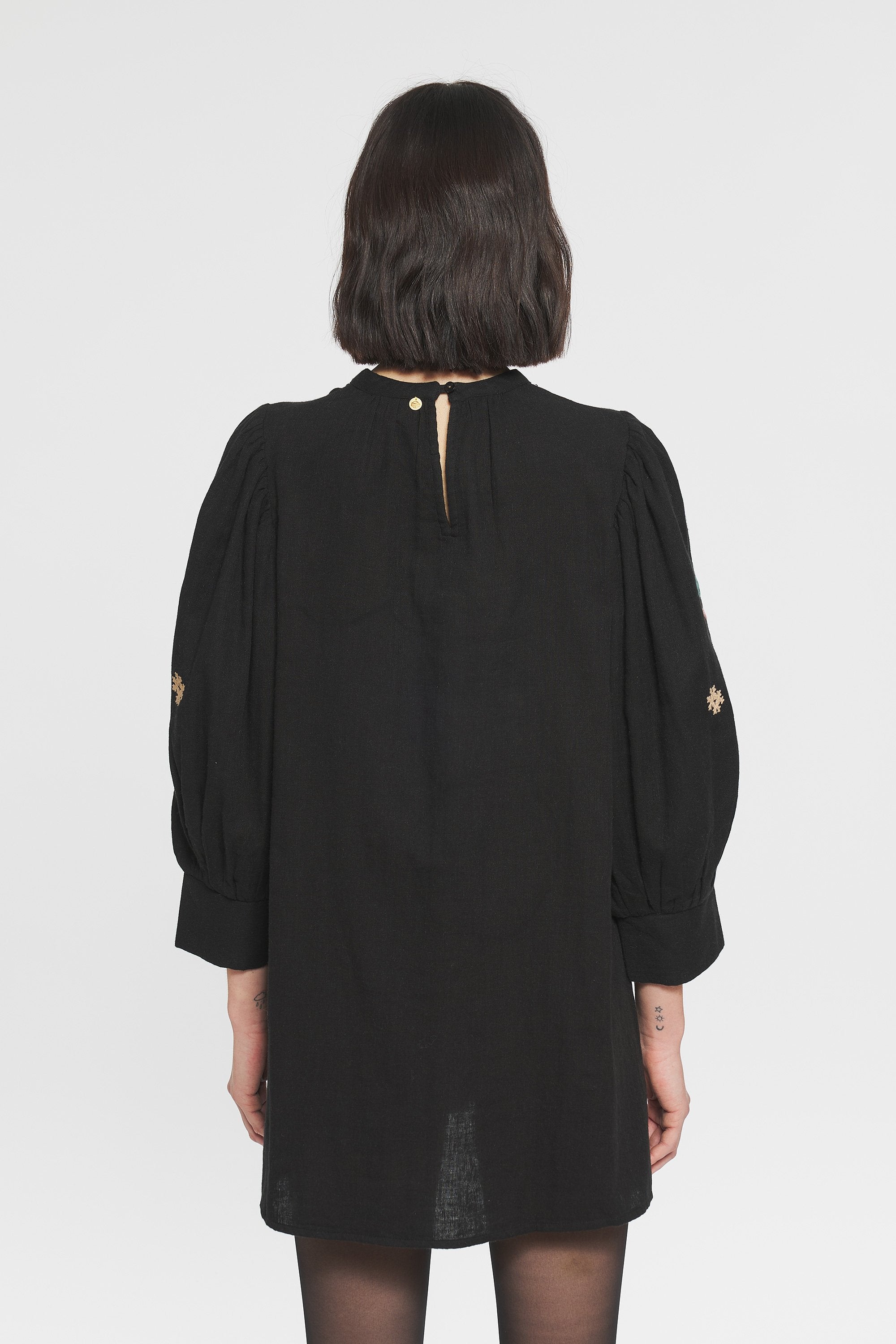 Rafi Embroidered mini dress