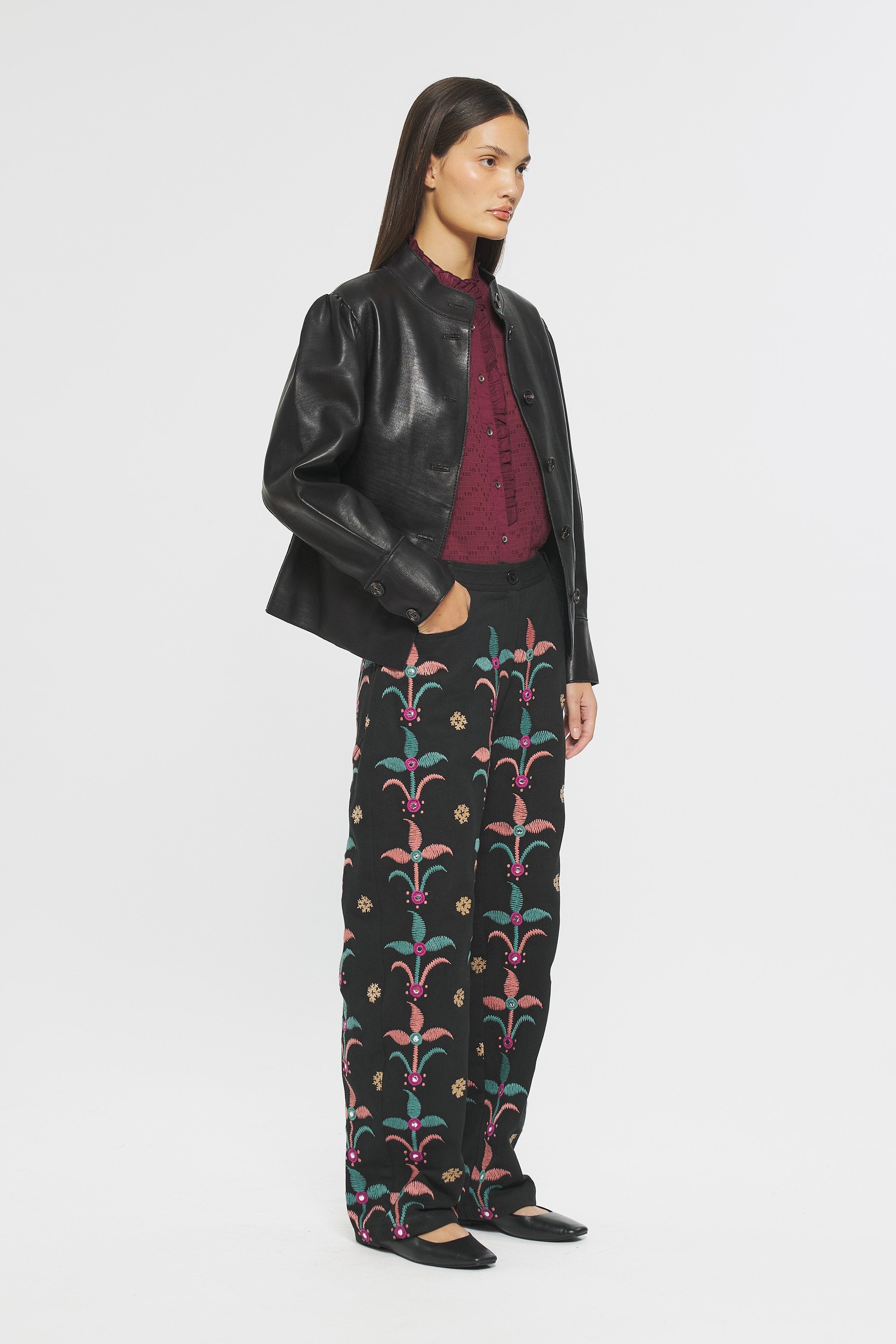 Rafi Embroidered trousers