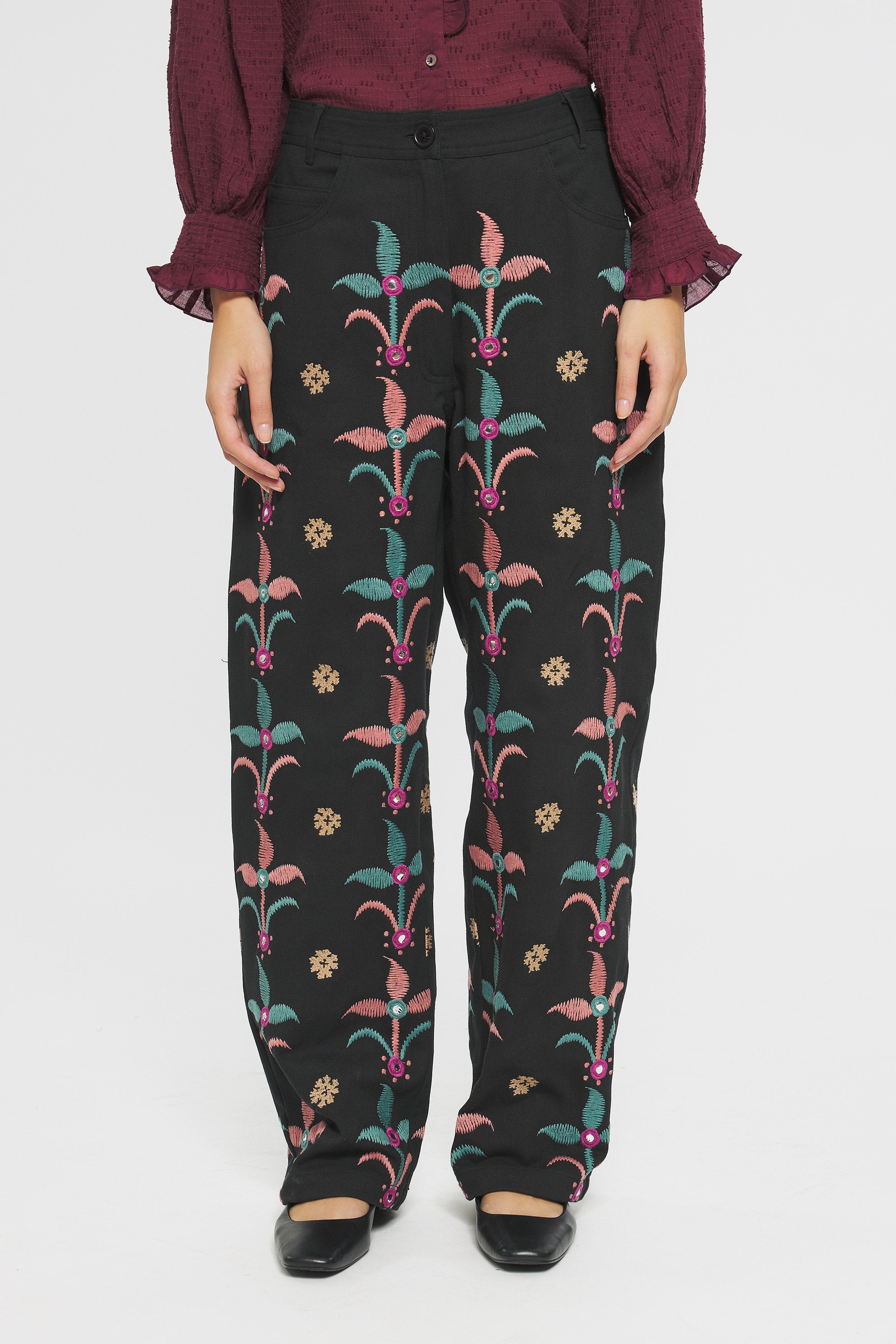 Rafi Embroidered trousers