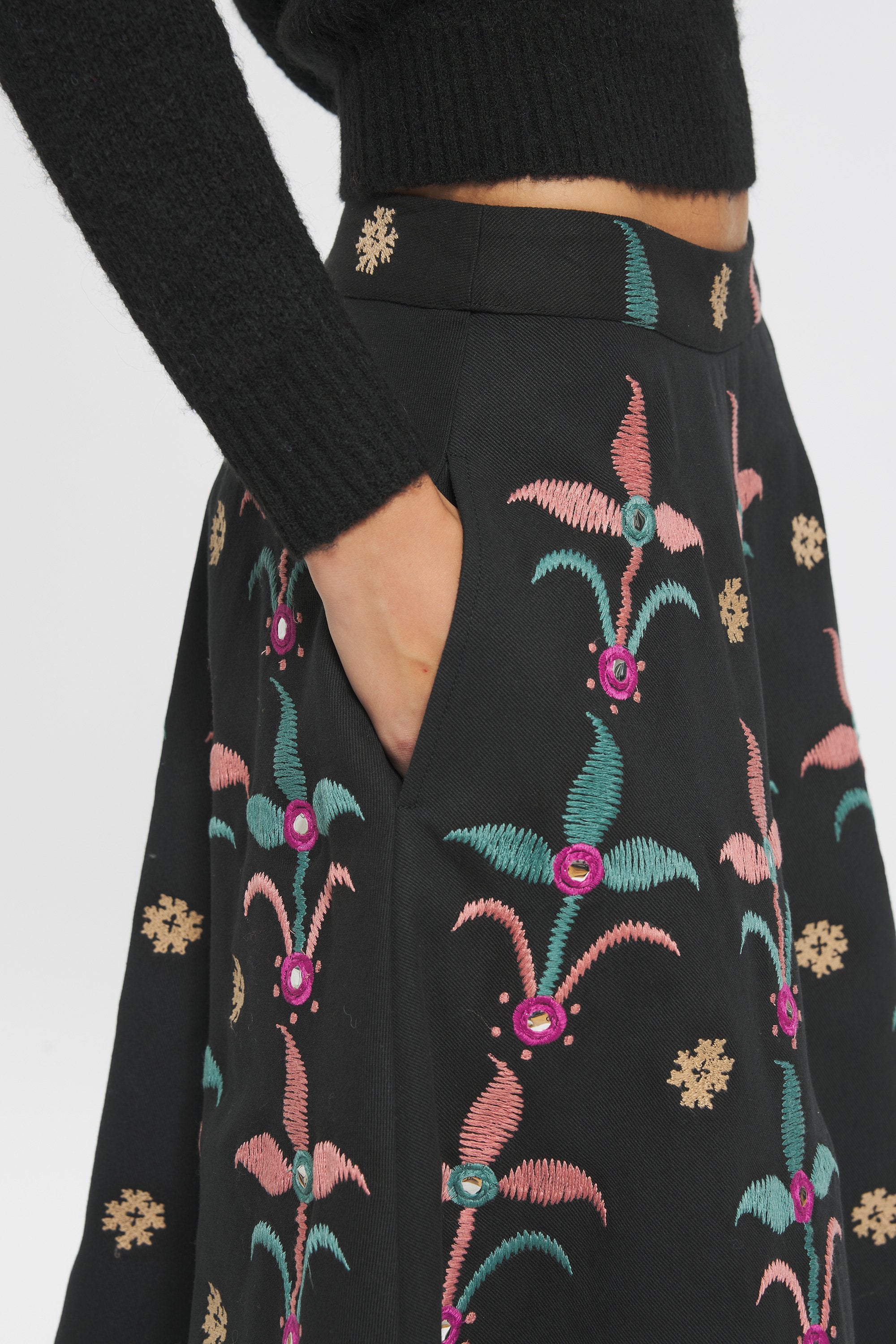 Rafi Embroidered skirt